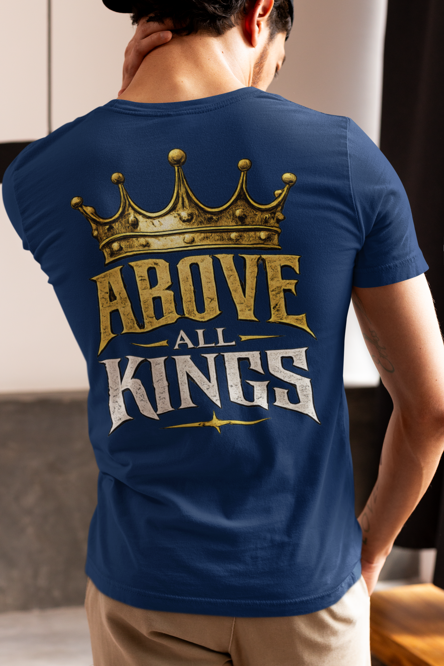King of Kings Christian Graphic T-Shirt | Above All Kings Religious Streetwear Tee