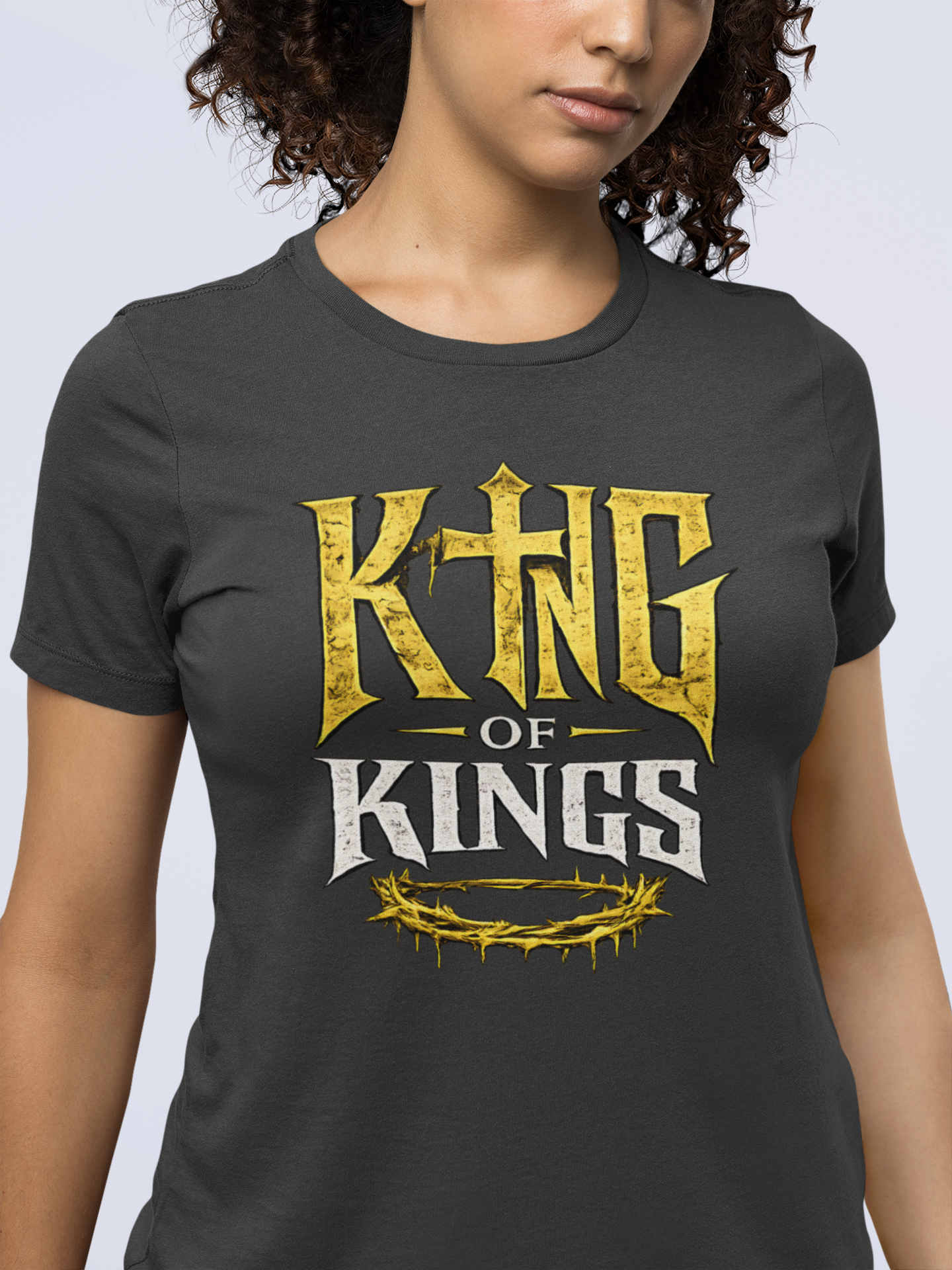 King of Kings Christian Graphic T-Shirt | Above All Kings Religious Streetwear Tee