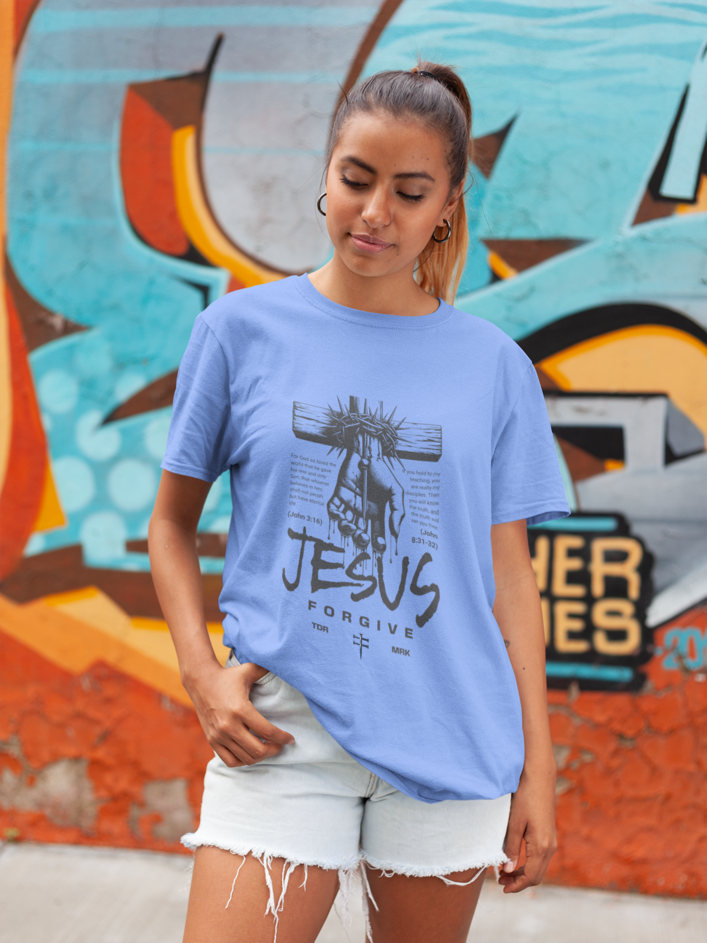 Jesus Forgives Shirt – Christian Faith Graphic Tee