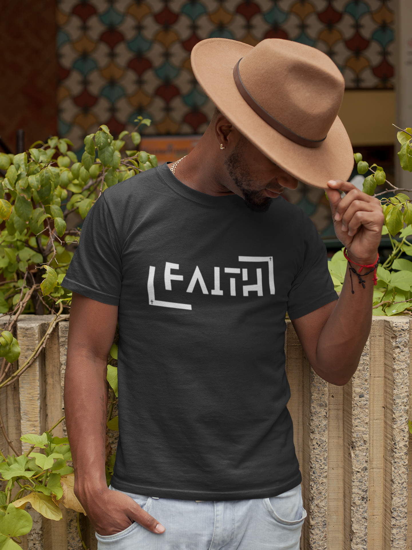 FAITH Minimalist Christian Graphic T-Shirt | Modern Religious Streetwear Tee