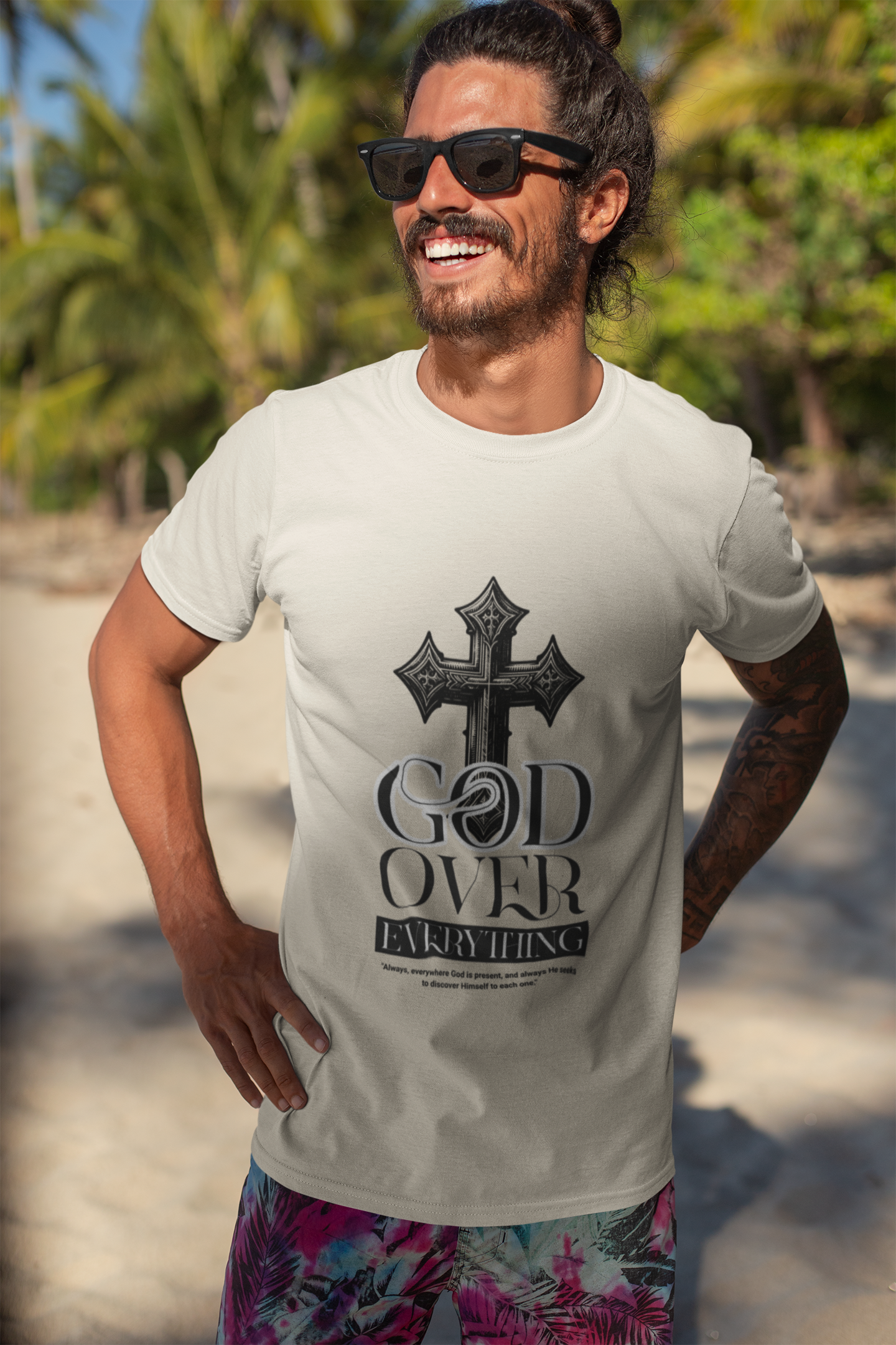 God Over Everything Shirt – Christian Faith Graphic Tee