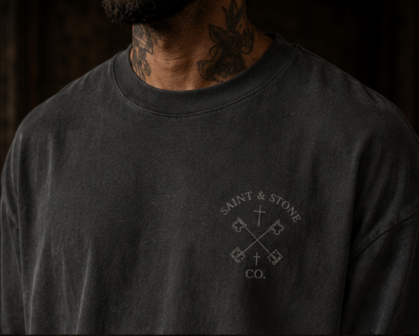 Christ Is King Christian Oversized T-Shirt | John 18:37 Catholic Streetwear Graphic Tee