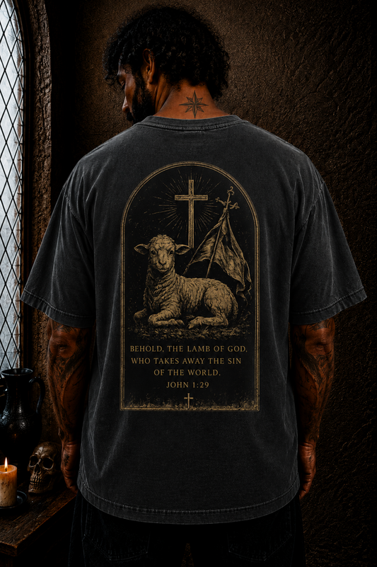 Lamb of God John 1:29 Oversized Christian Streetwear T-Shirt