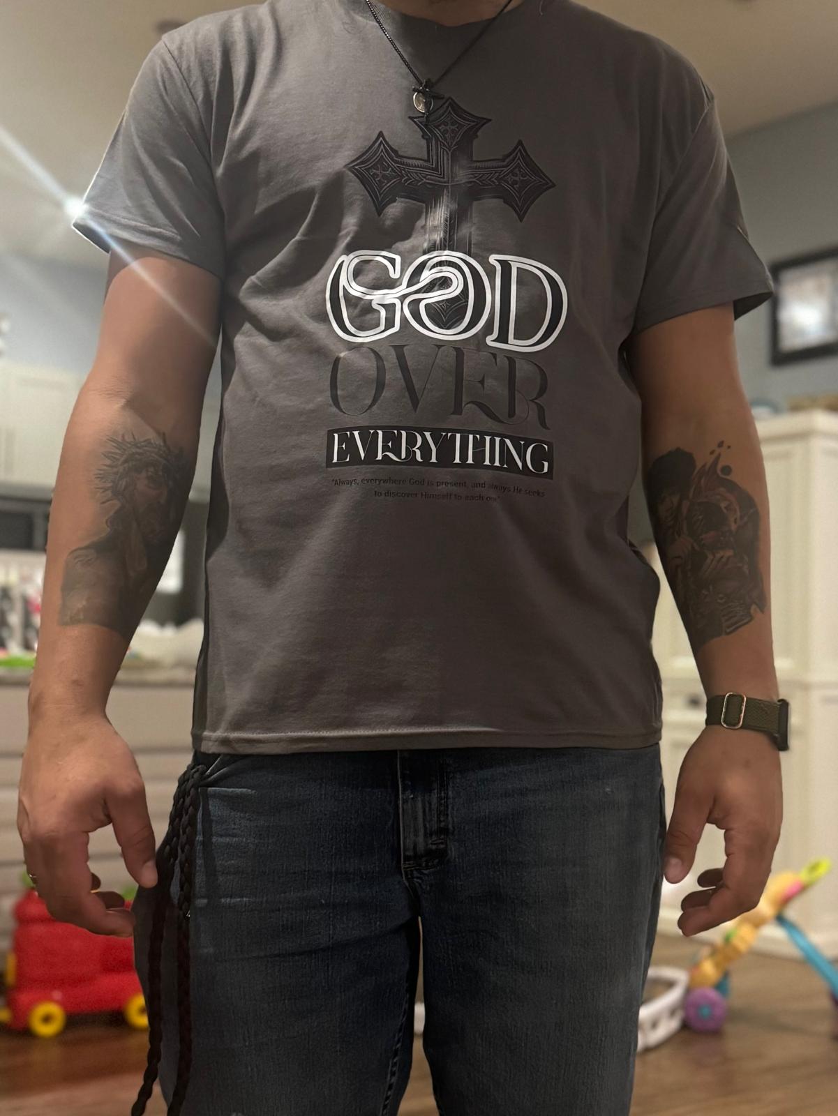 God Over Everything Shirt – Christian Faith Graphic Tee