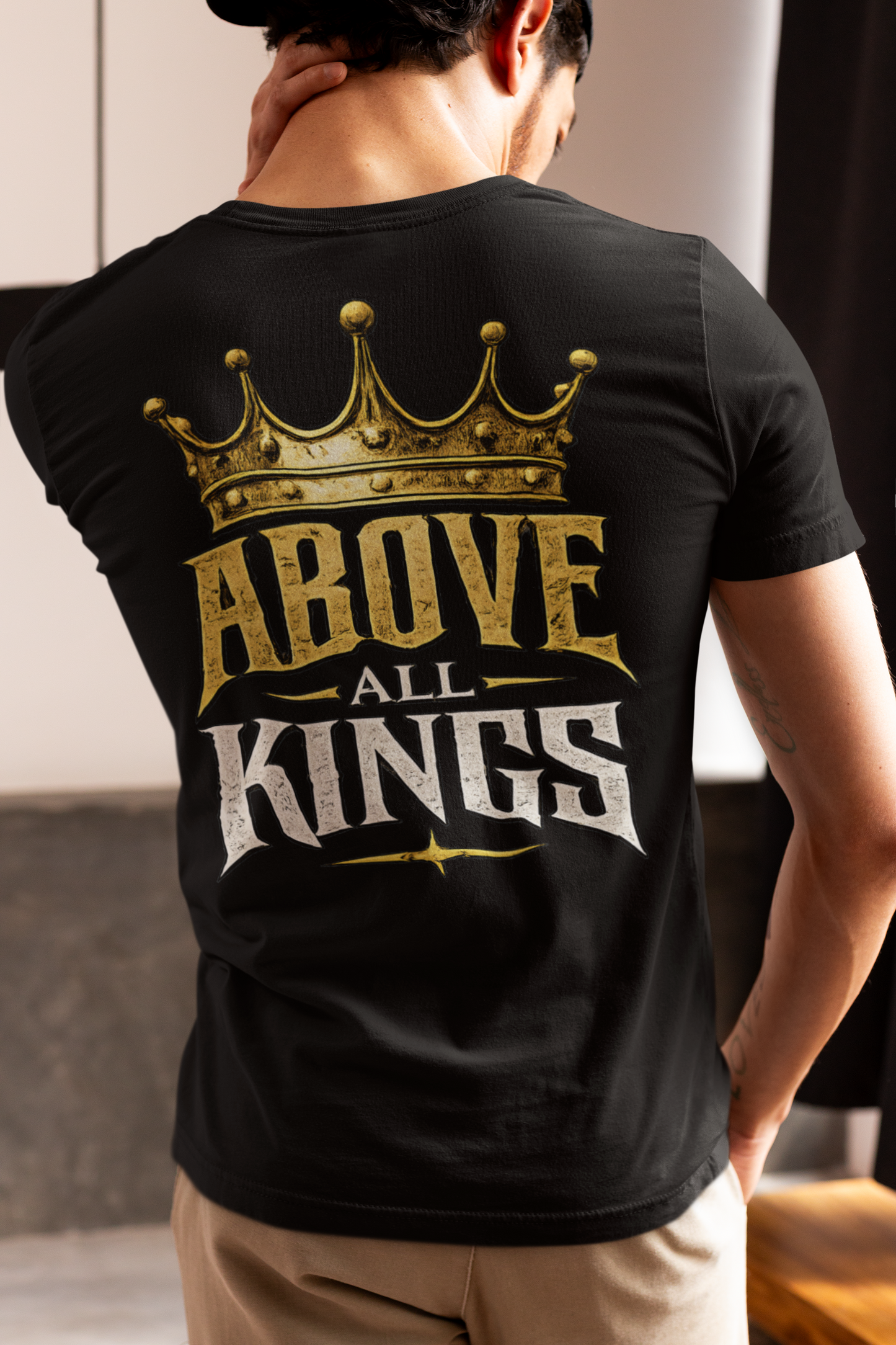 King of Kings Christian Graphic T-Shirt | Above All Kings Religious Streetwear Tee