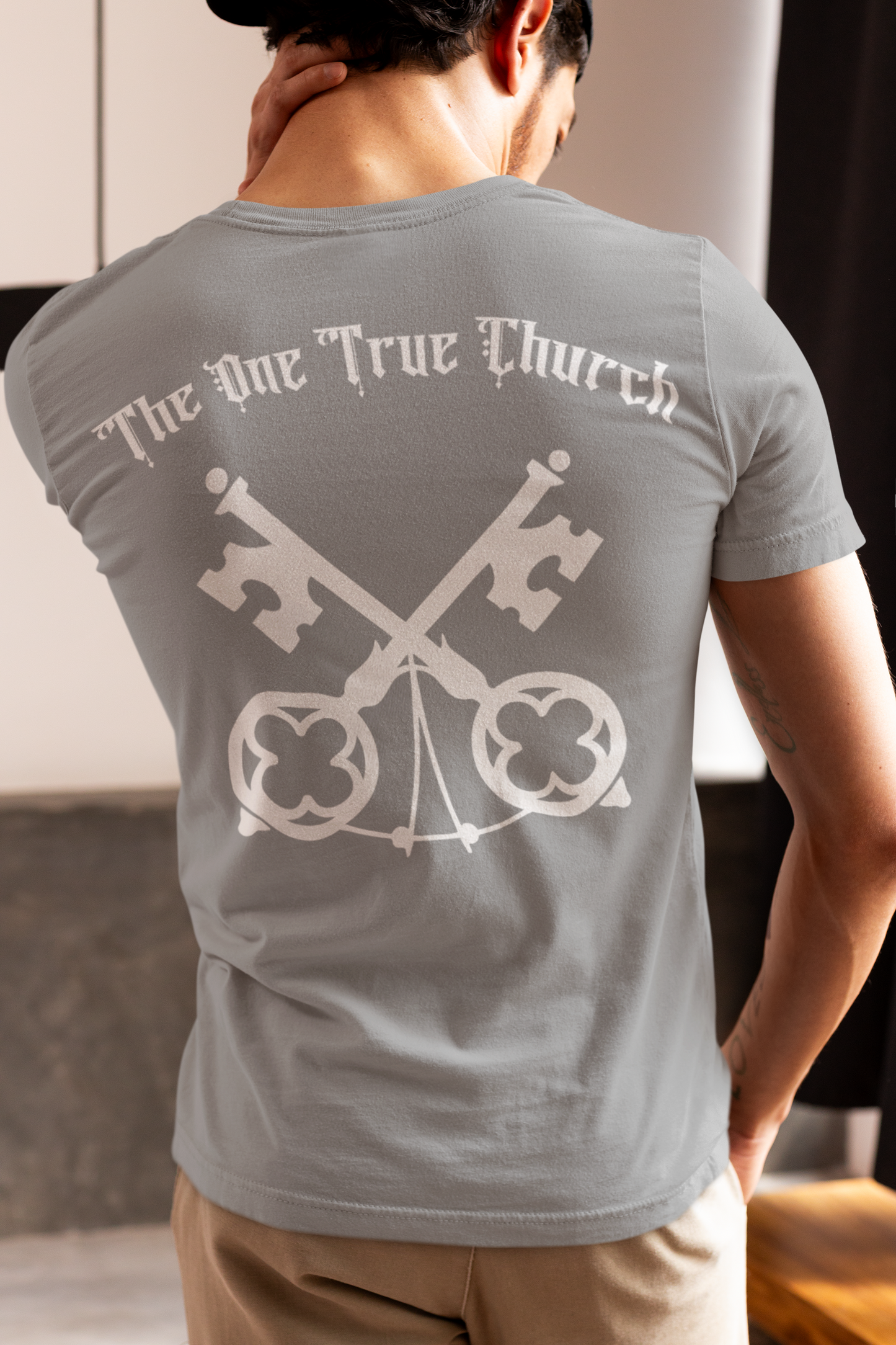 Matthew 16:18 Christian Graphic T-Shirt | One True Church Catholic Streetwear Tee
