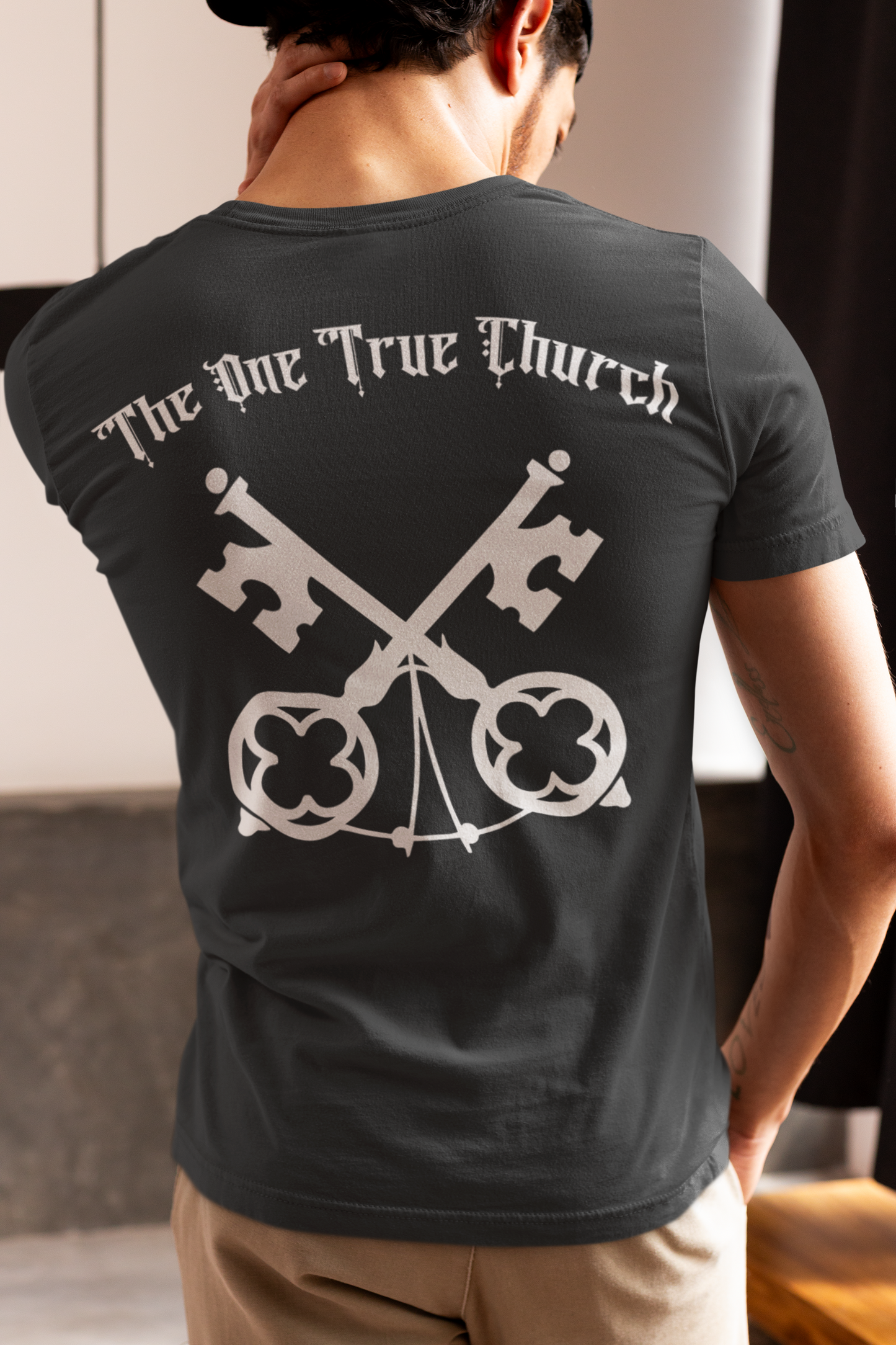 Matthew 16:18 Christian Graphic T-Shirt | One True Church Catholic Streetwear Tee