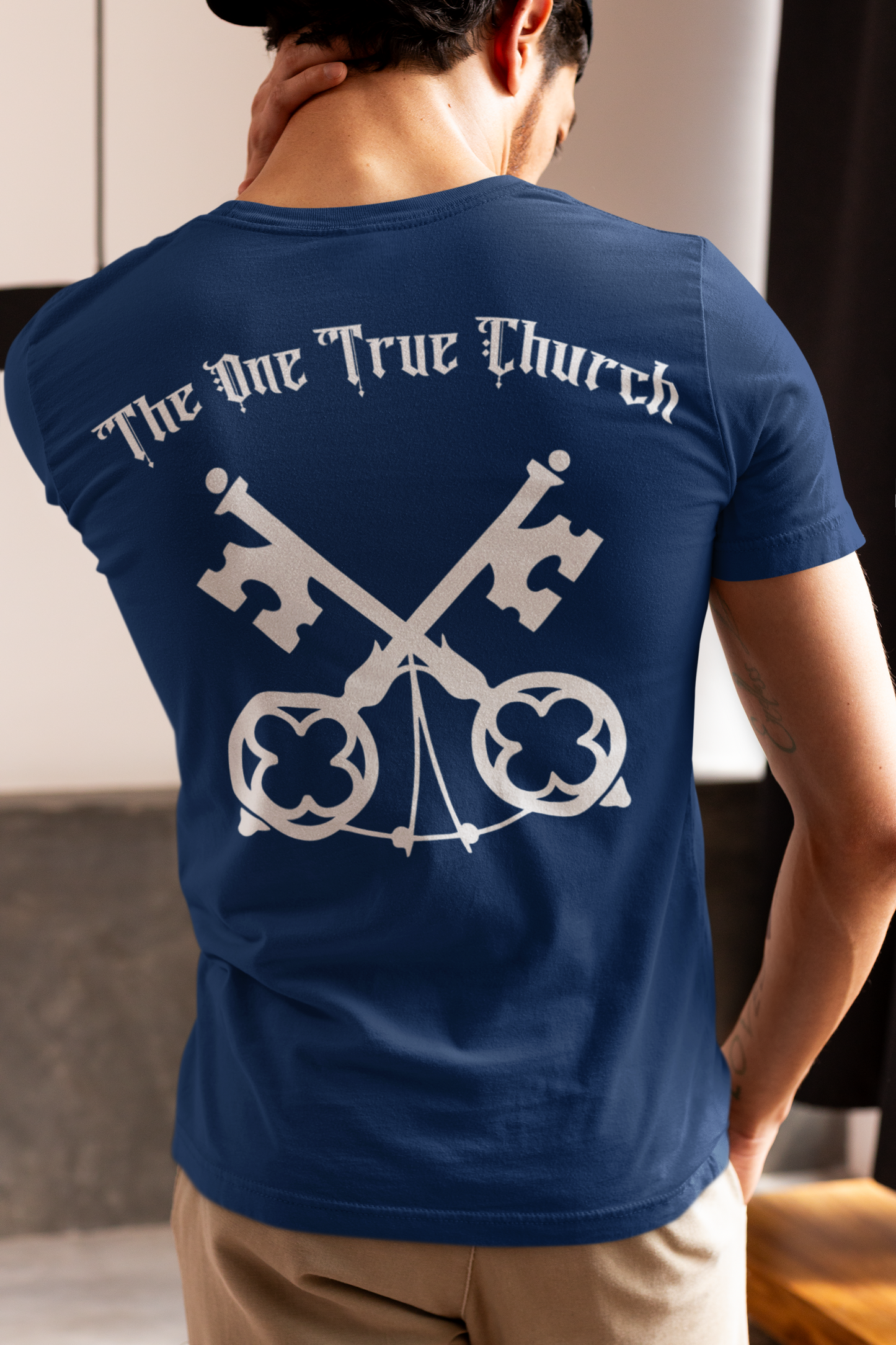 Matthew 16:18 Christian Graphic T-Shirt | One True Church Catholic Streetwear Tee
