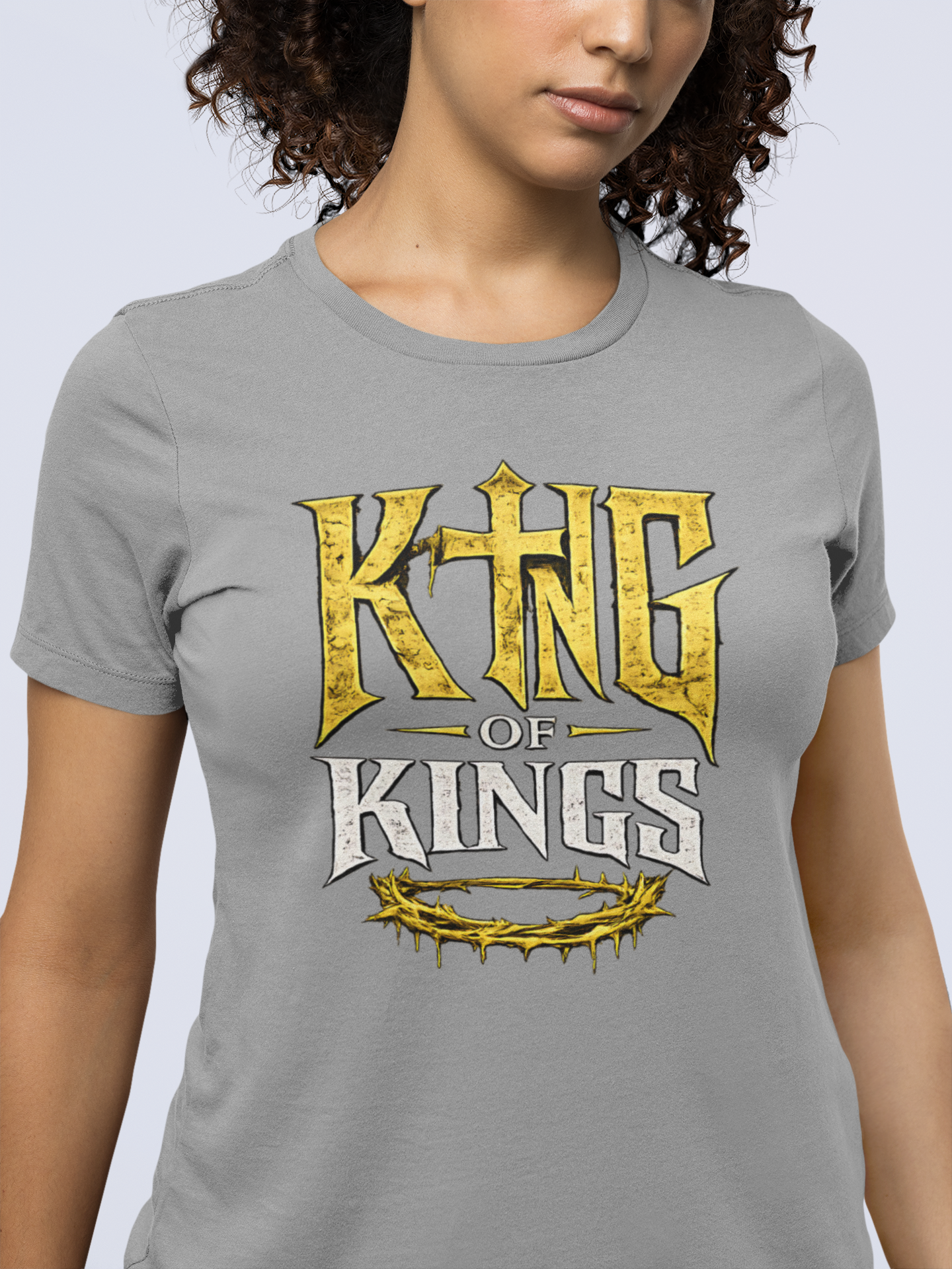 King of Kings Christian Graphic T-Shirt | Above All Kings Religious Streetwear Tee