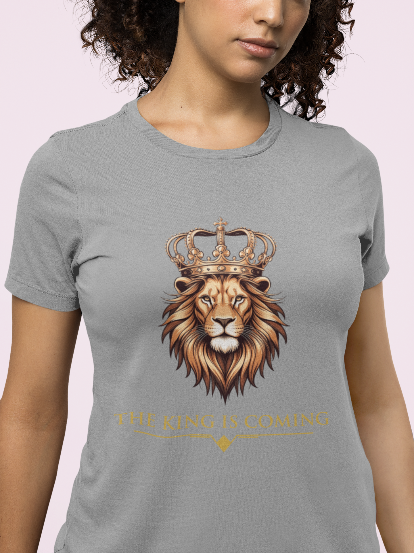 The King Is Coming Shirt – Lion of Judah Christian Graphic Tee (Copy)