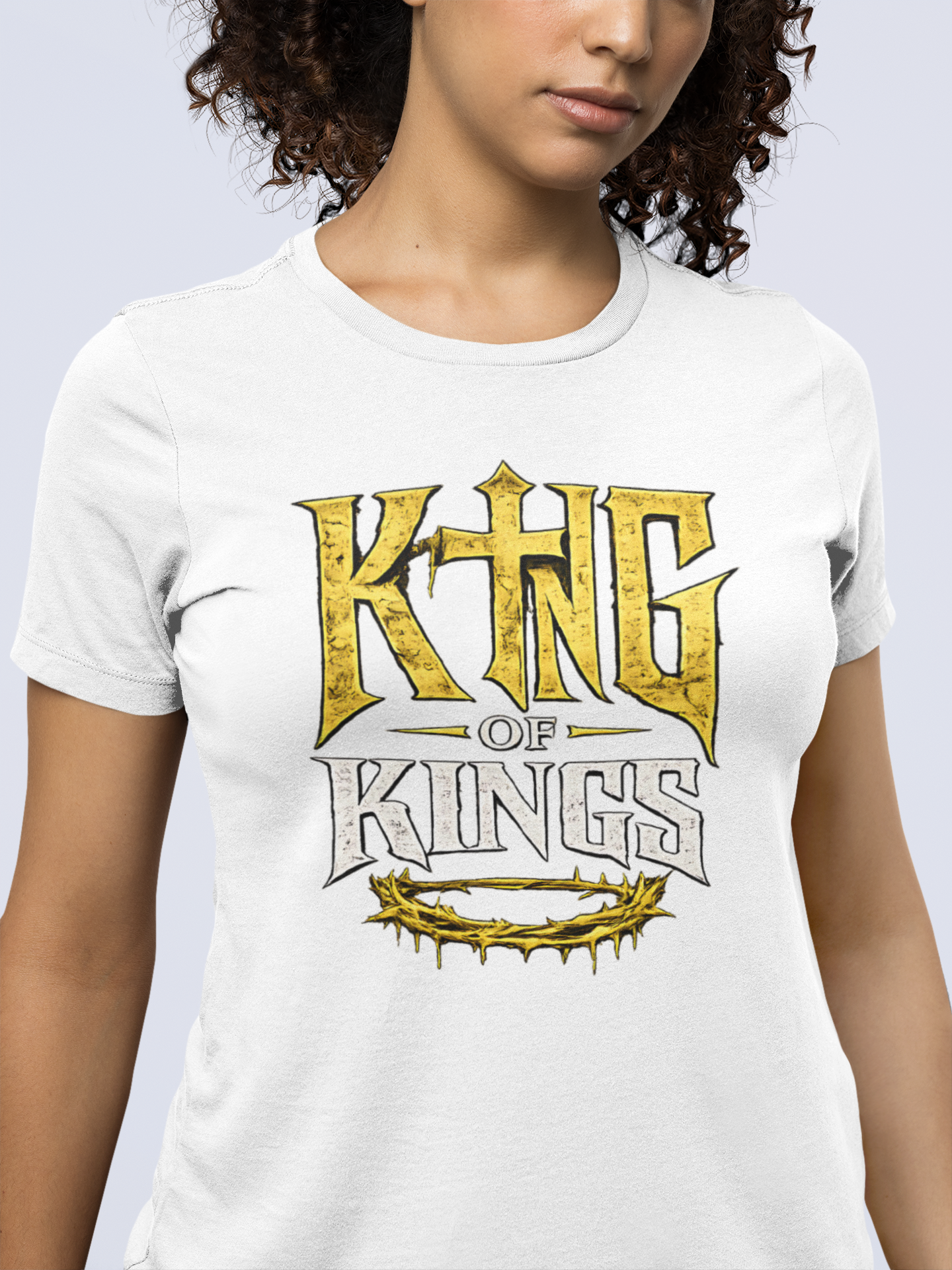 King of Kings Christian Graphic T-Shirt | Above All Kings Religious Streetwear Tee