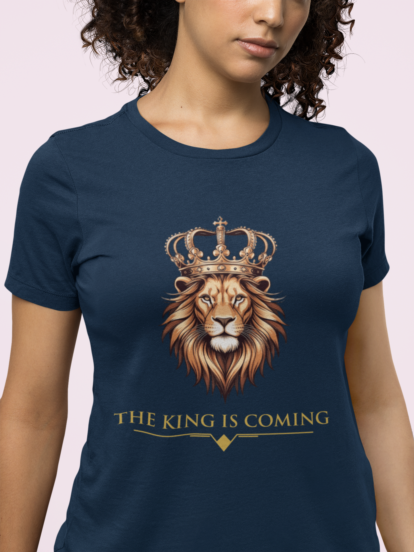 The King Is Coming Shirt – Lion of Judah Christian Graphic Tee (Copy)