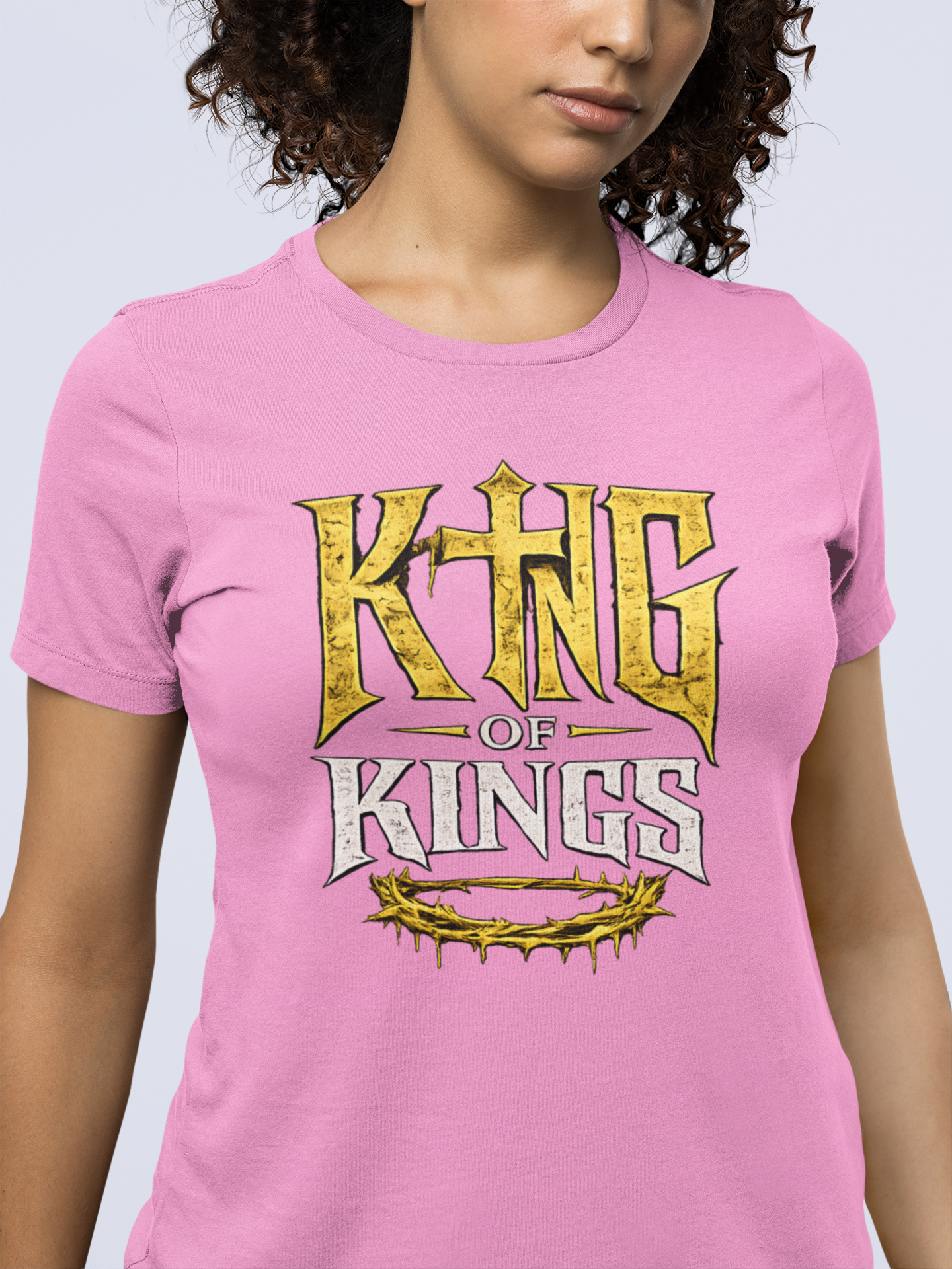 King of Kings Christian Graphic T-Shirt | Above All Kings Religious Streetwear Tee