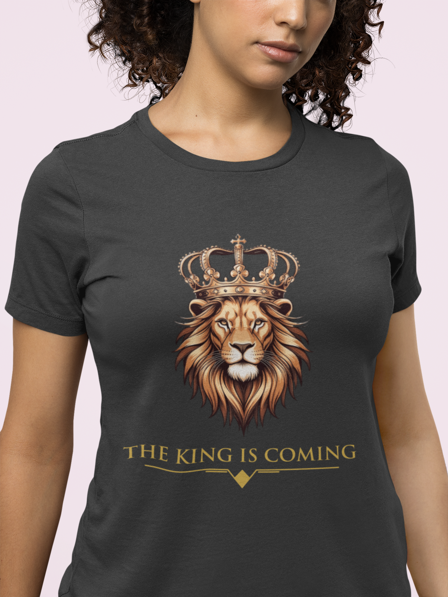 The King Is Coming Shirt – Lion of Judah Christian Graphic Tee (Copy)