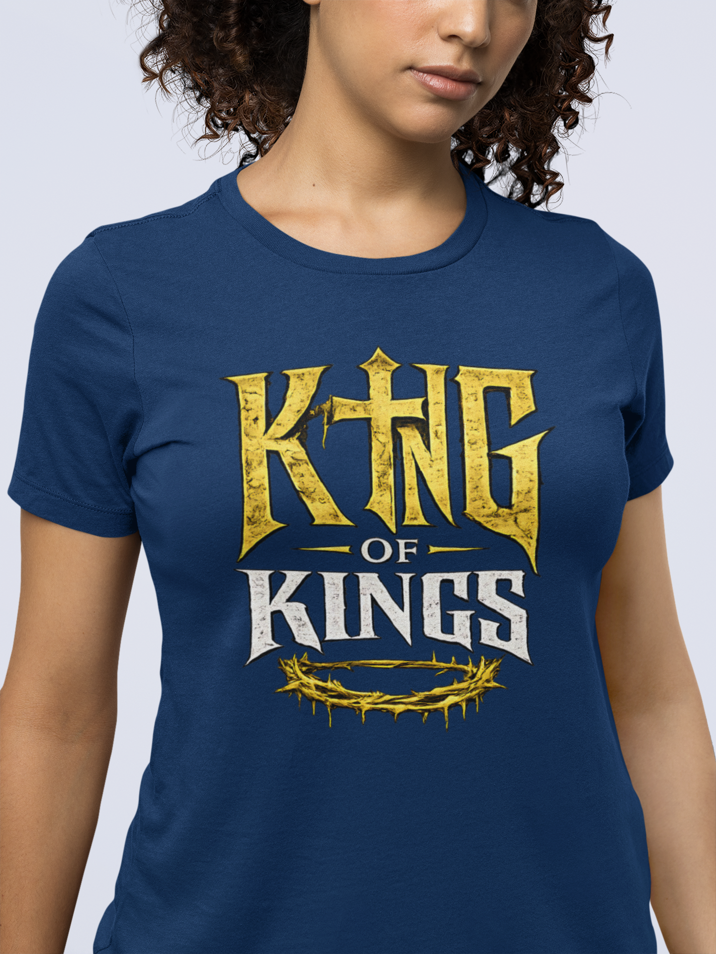 King of Kings Christian Graphic T-Shirt | Above All Kings Religious Streetwear Tee