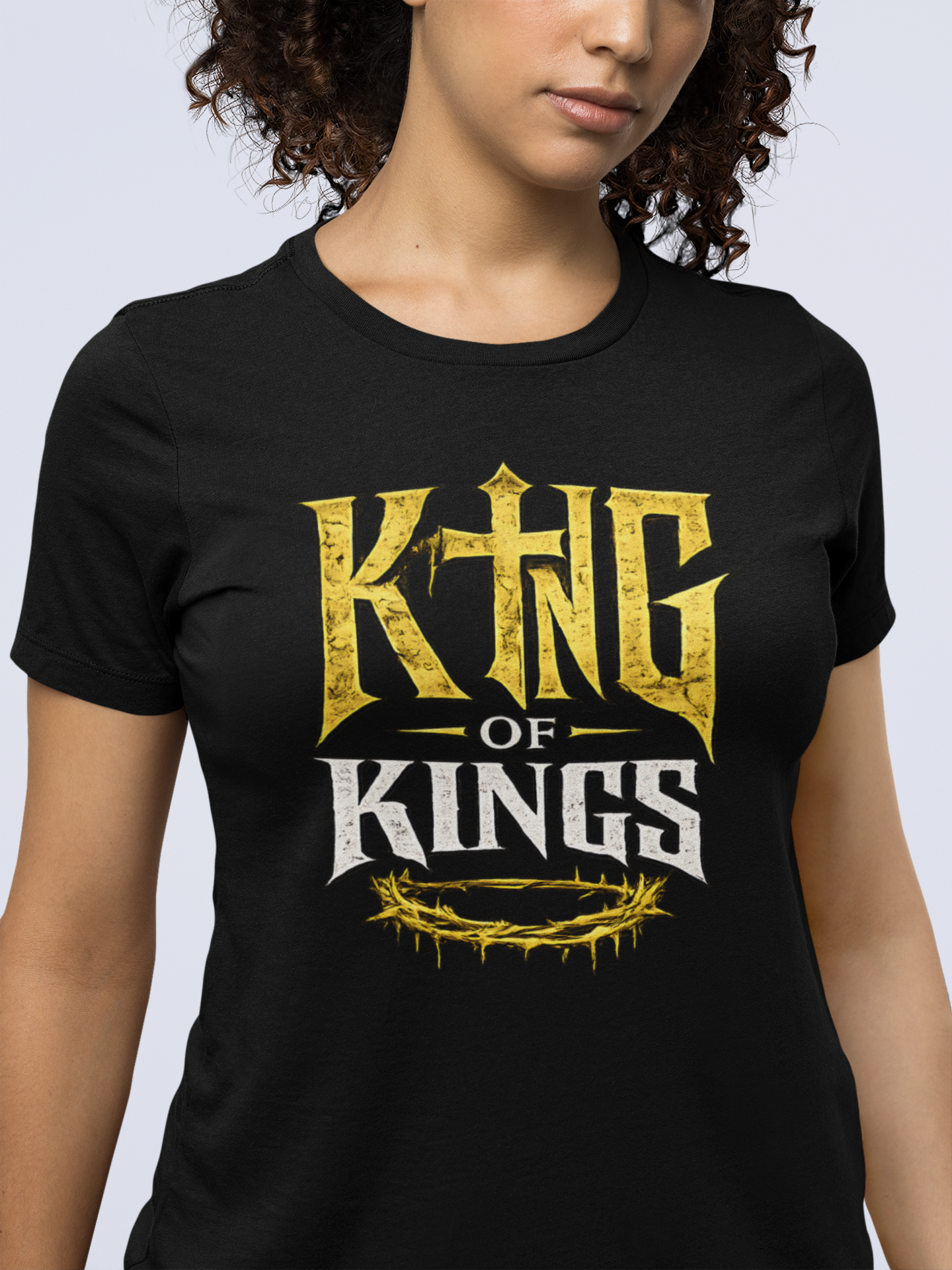 King of Kings Christian Graphic T-Shirt | Above All Kings Religious Streetwear Tee