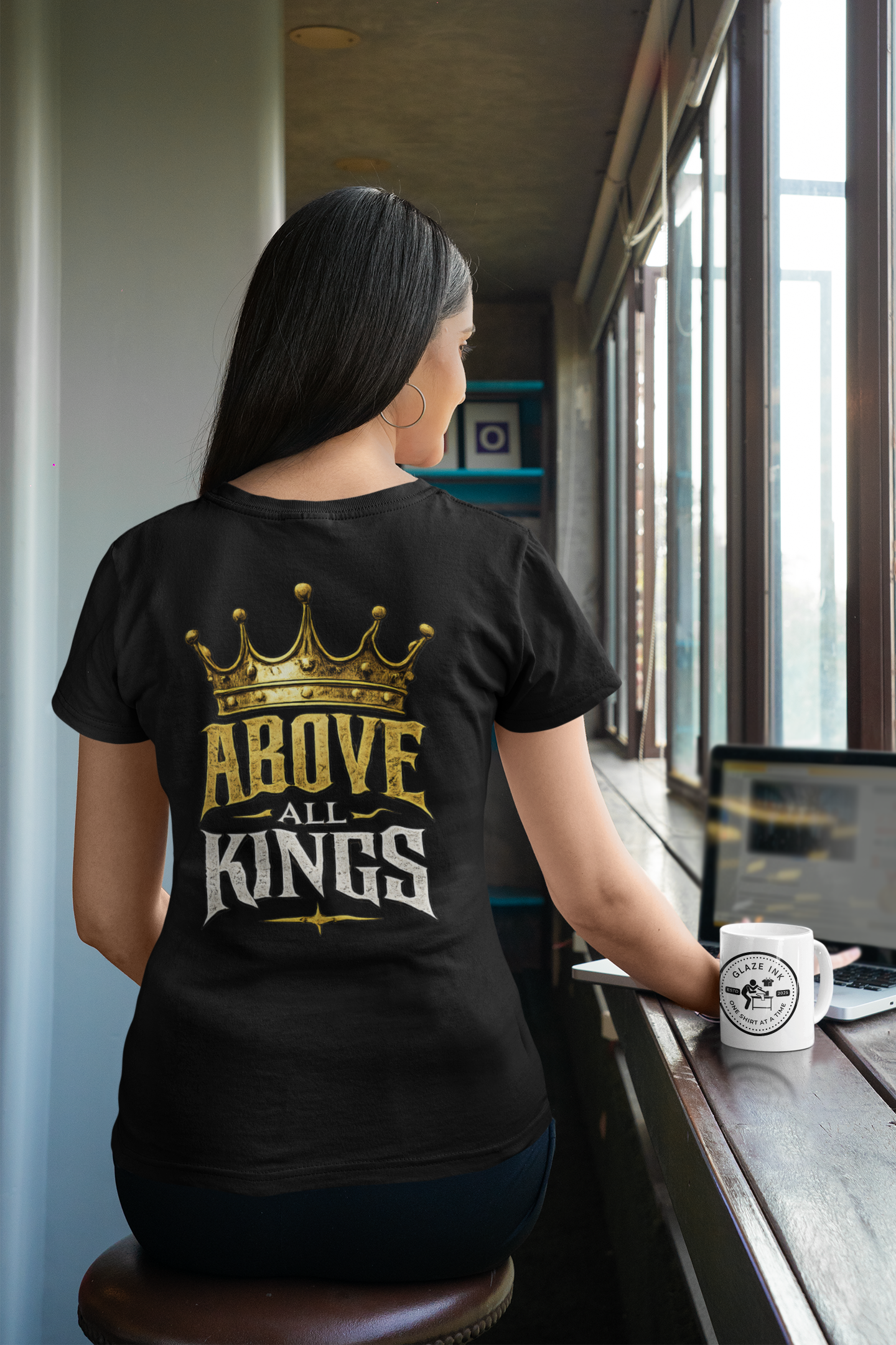 King of Kings Christian Graphic T-Shirt | Above All Kings Religious Streetwear Tee