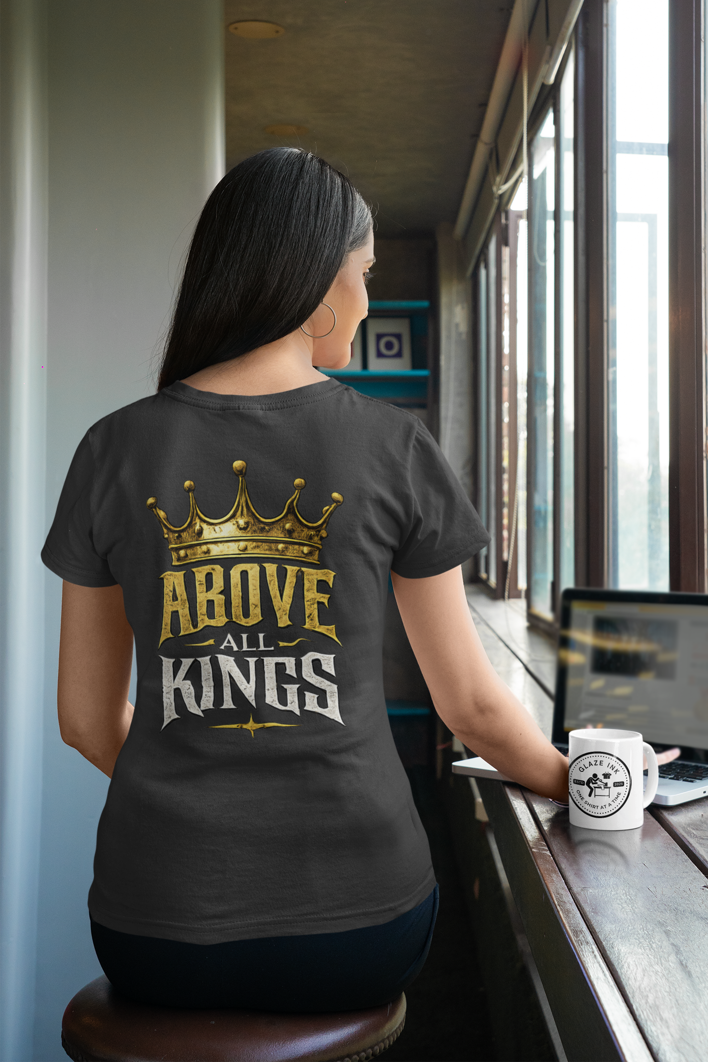 King of Kings Christian Graphic T-Shirt | Above All Kings Religious Streetwear Tee