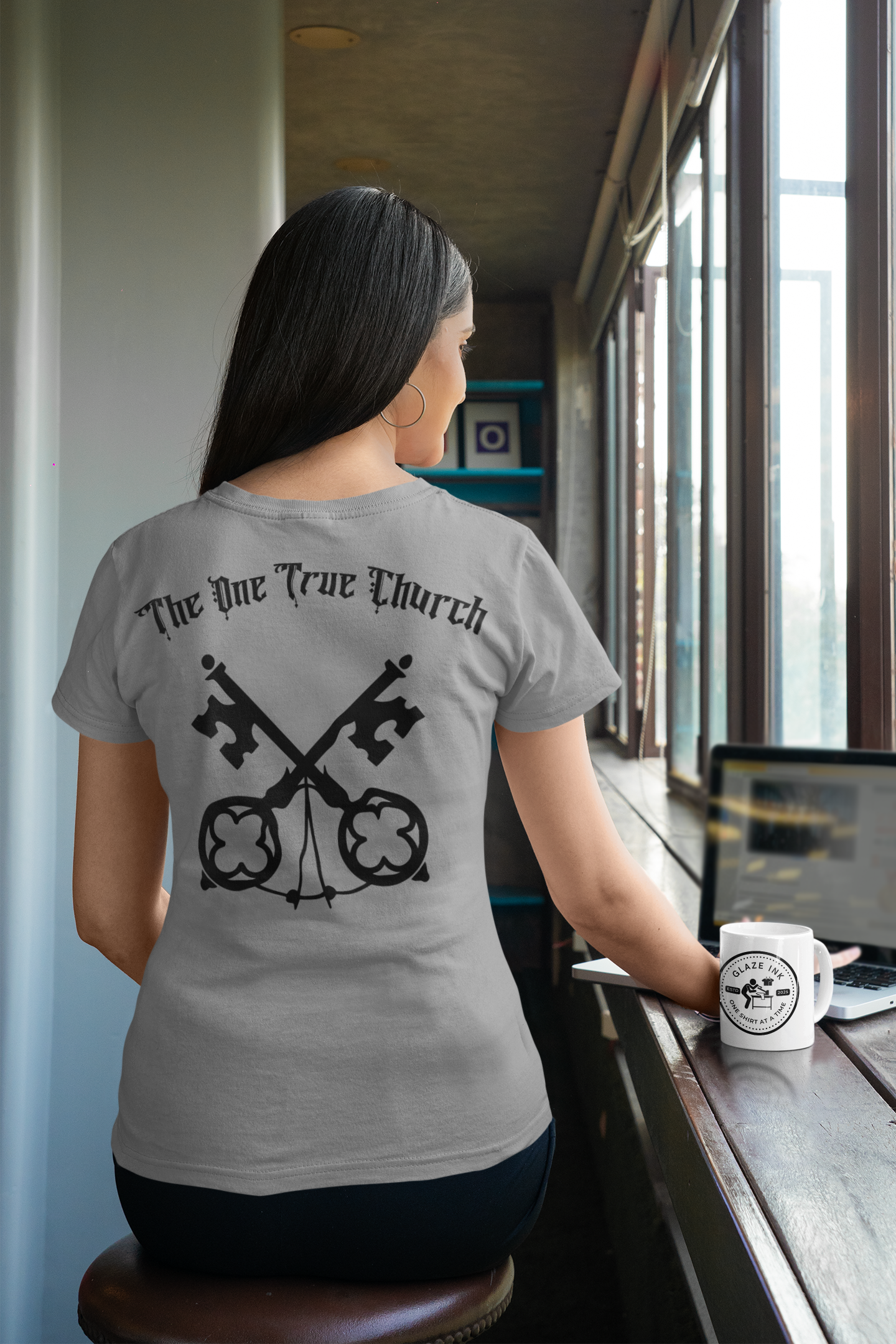 Matthew 16:18 Christian Graphic T-Shirt | One True Church Catholic Streetwear Tee