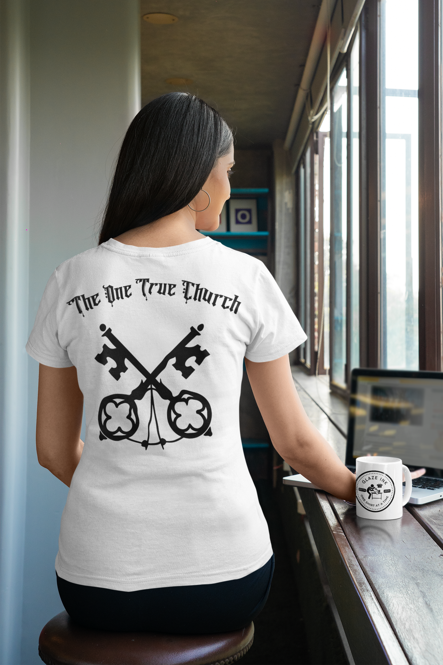 Matthew 16:18 Christian Graphic T-Shirt | One True Church Catholic Streetwear Tee