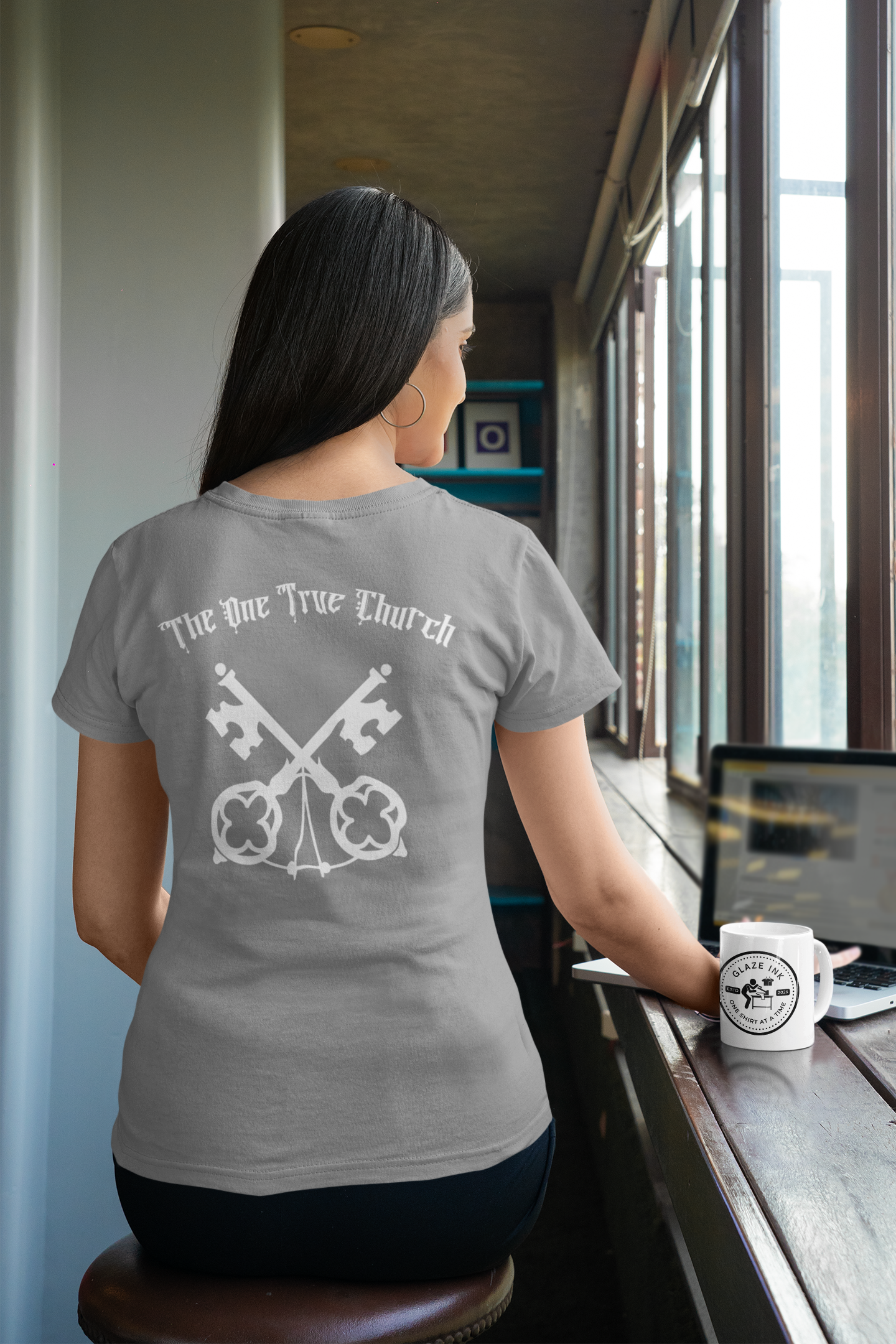 Matthew 16:18 Christian Graphic T-Shirt | One True Church Catholic Streetwear Tee (Copy)