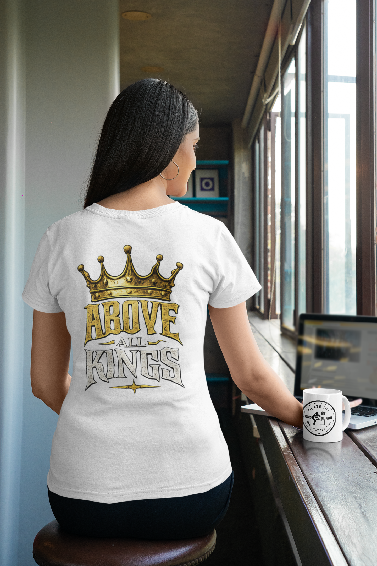 King of Kings Christian Graphic T-Shirt | Above All Kings Religious Streetwear Tee