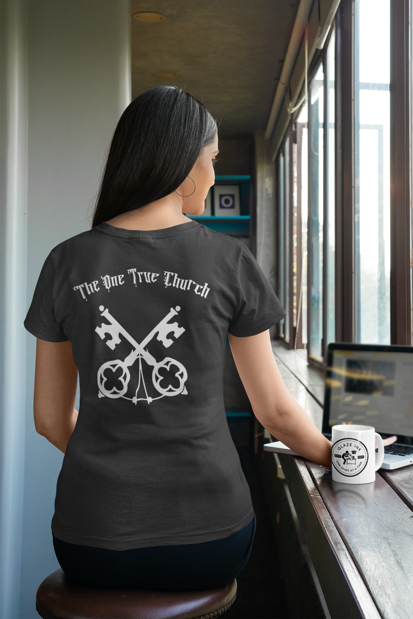 Matthew 16:18 Christian Graphic T-Shirt | One True Church Catholic Streetwear Tee (Copy)