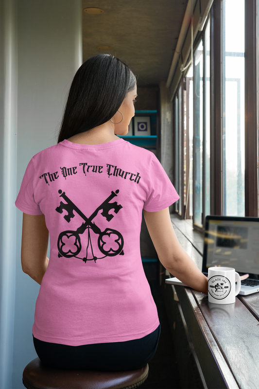 Matthew 16:18 Christian Graphic T-Shirt | One True Church Catholic Streetwear Tee
