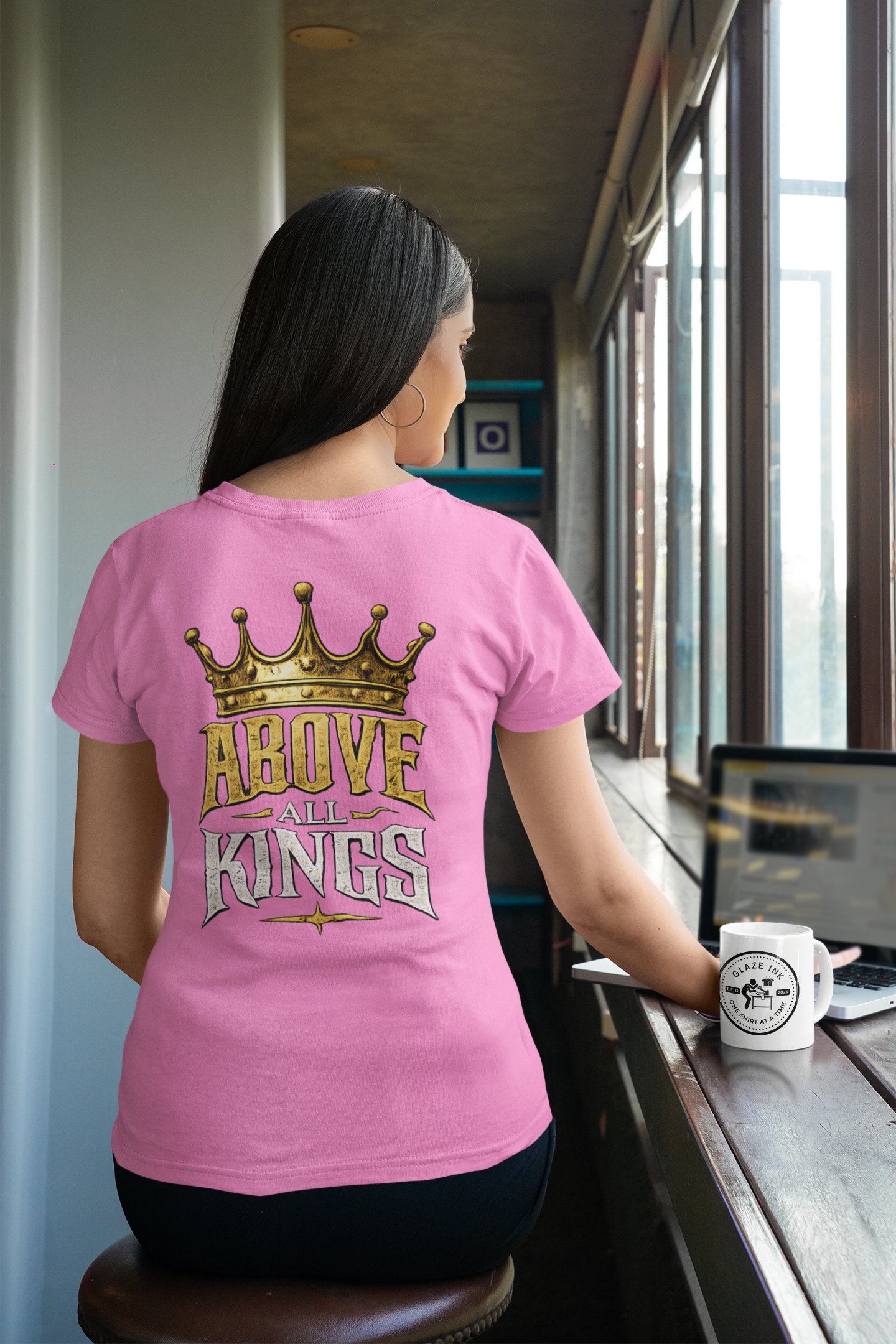 King of Kings Christian Graphic T-Shirt | Above All Kings Religious Streetwear Tee