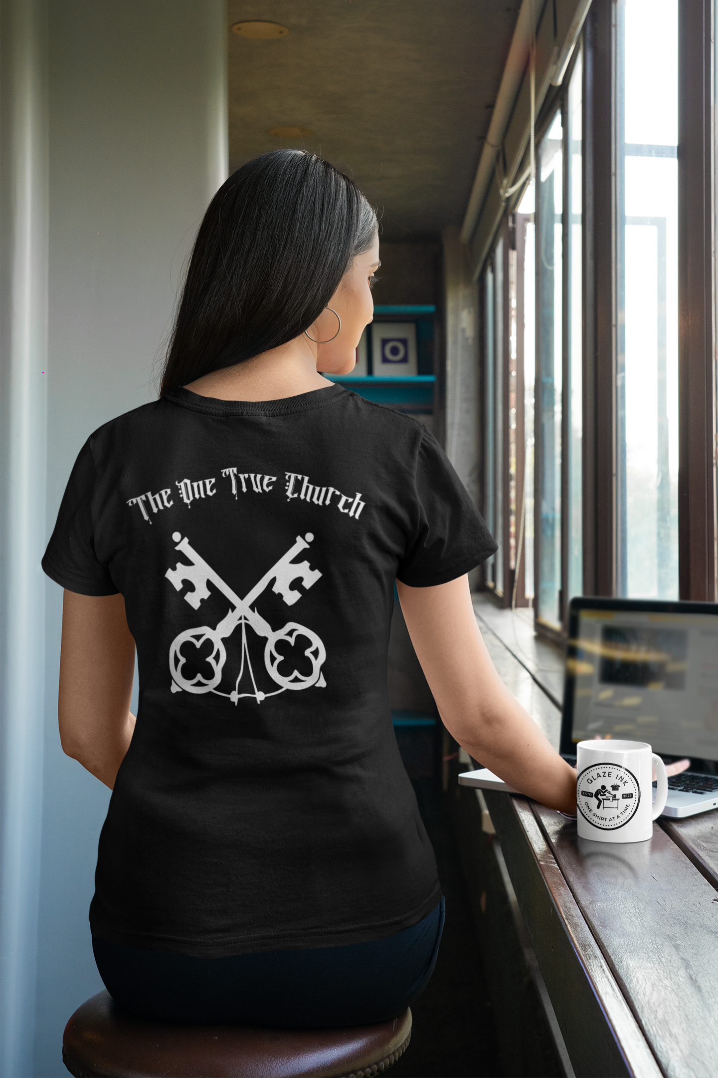 Matthew 16:18 Christian Graphic T-Shirt | One True Church Catholic Streetwear Tee (Copy)