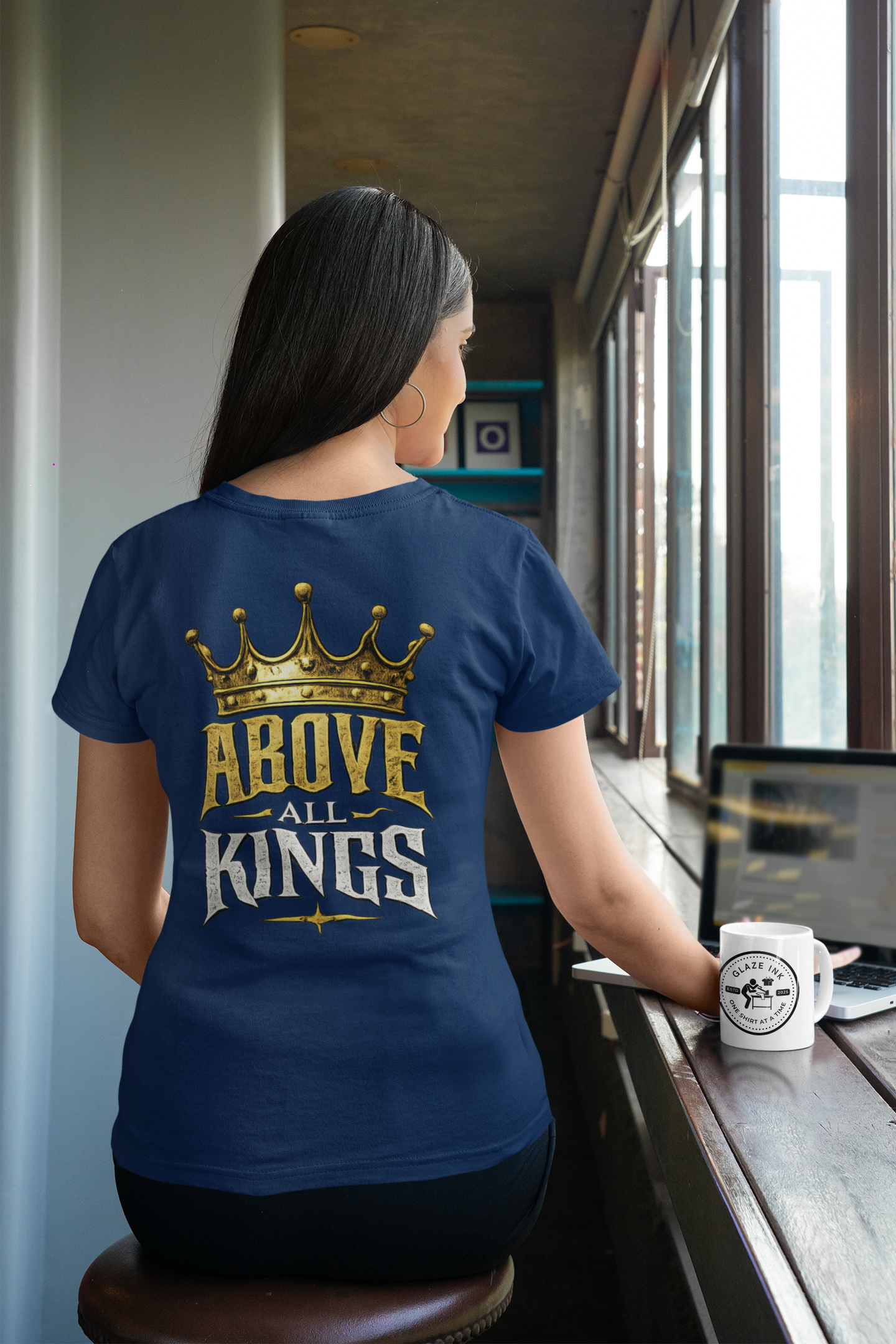 King of Kings Christian Graphic T-Shirt | Above All Kings Religious Streetwear Tee