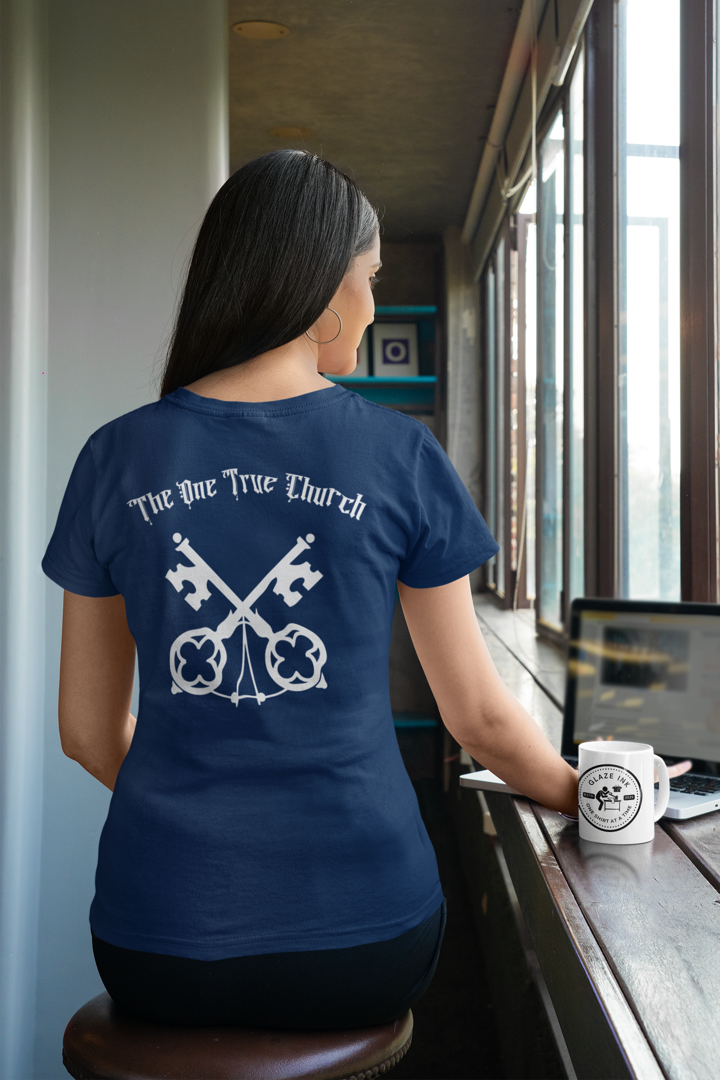 Matthew 16:18 Christian Graphic T-Shirt | One True Church Catholic Streetwear Tee (Copy)