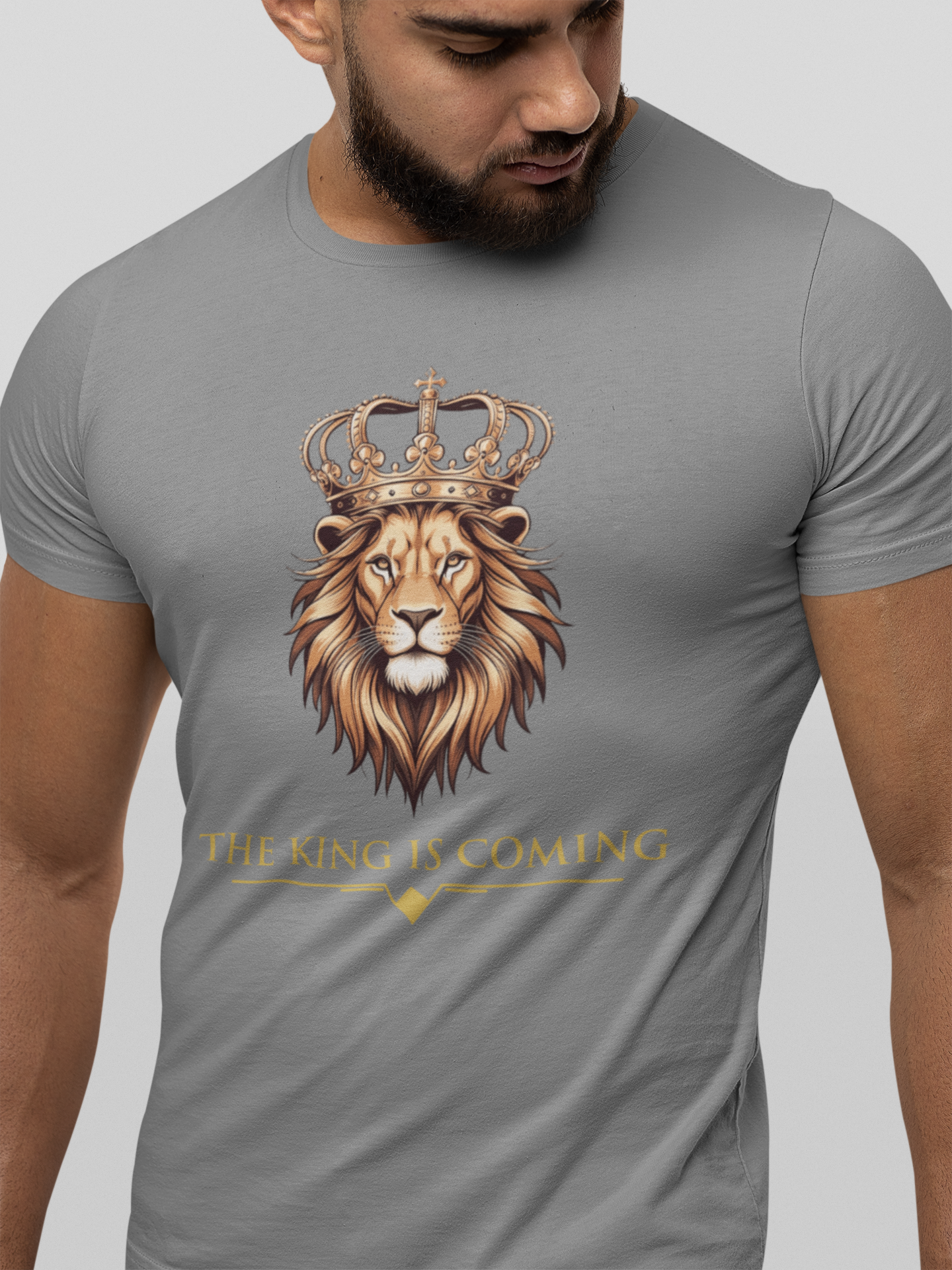 The King Is Coming Shirt – Lion of Judah Christian Graphic Tee