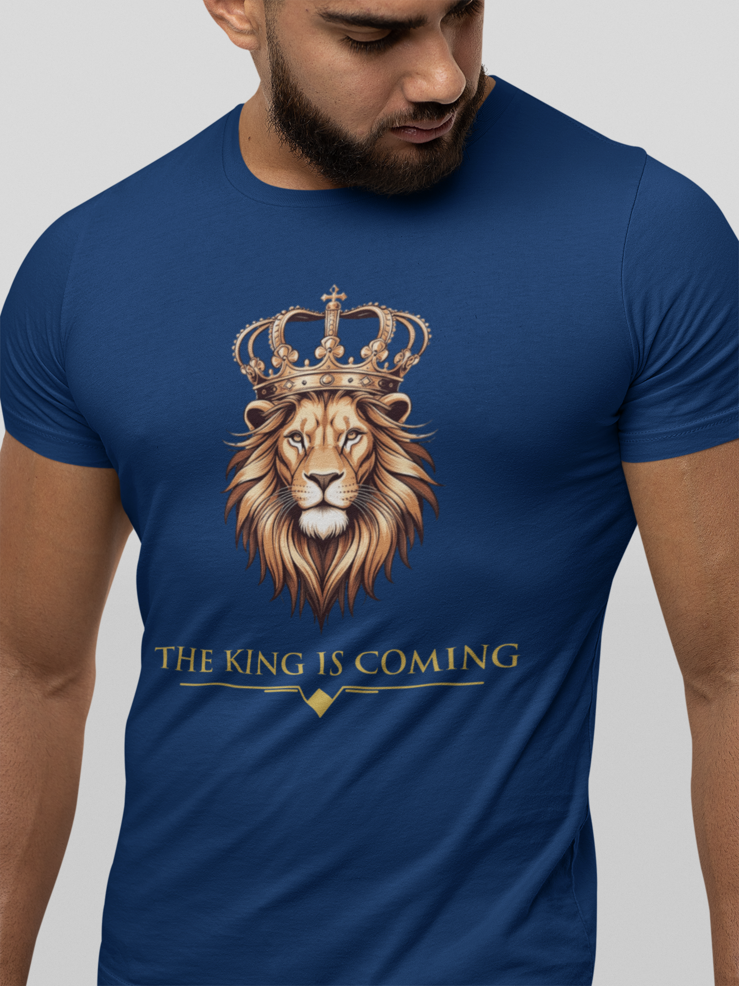 The King Is Coming Shirt – Lion of Judah Christian Graphic Tee