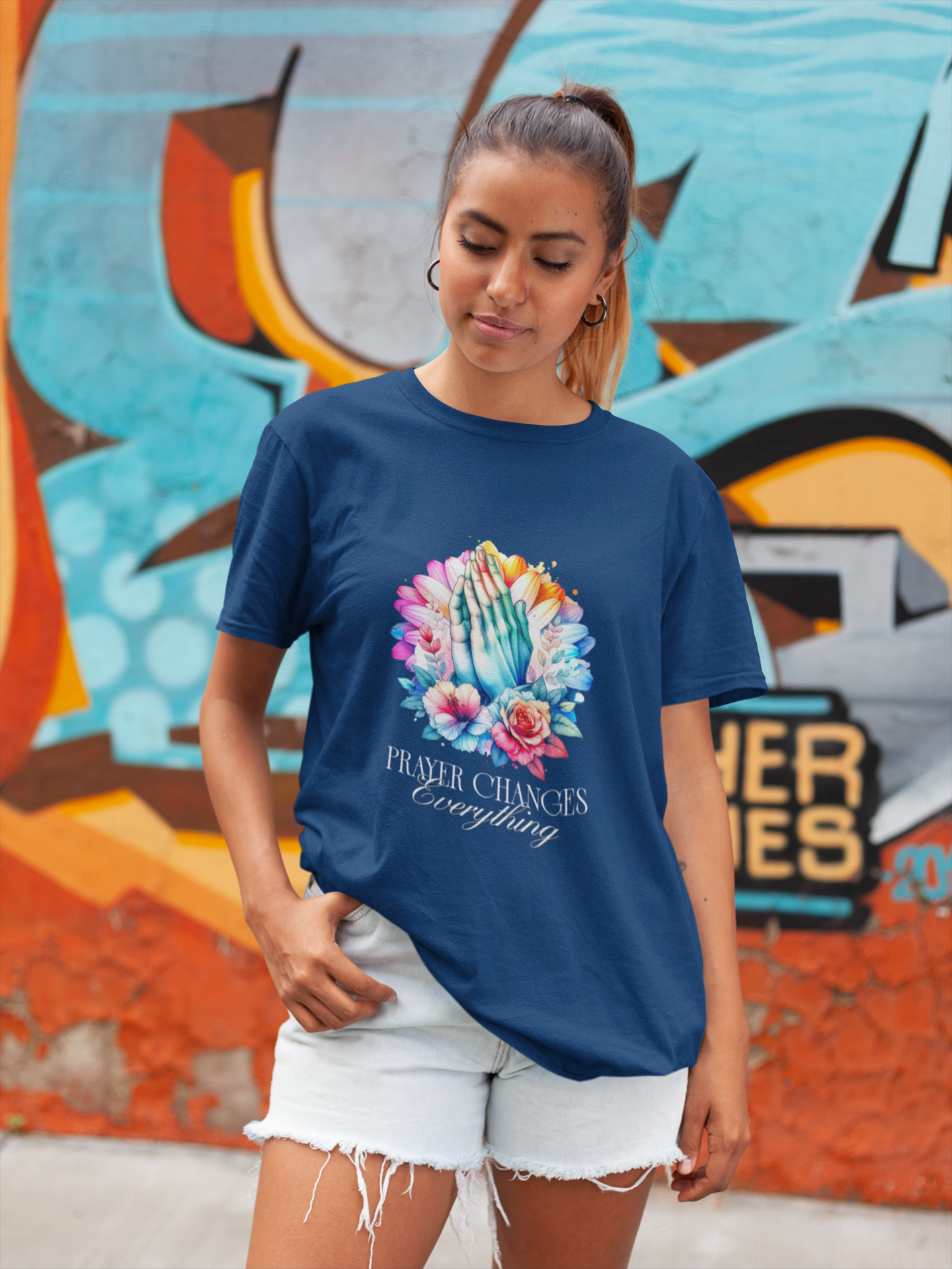 Prayer Changes Everything Shirt – Christian Faith Graphic Tee