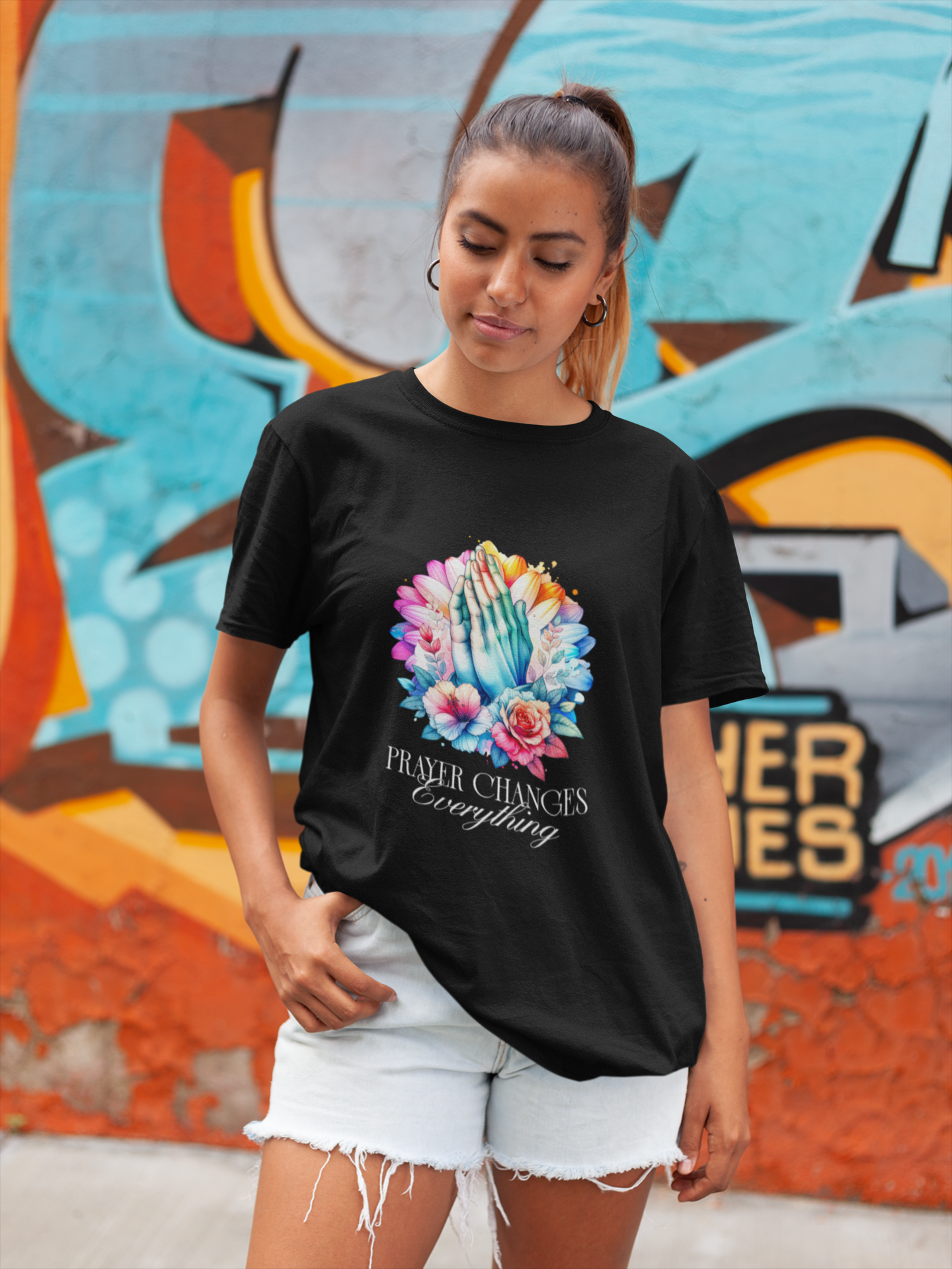Prayer Changes Everything Shirt – Christian Faith Graphic Tee