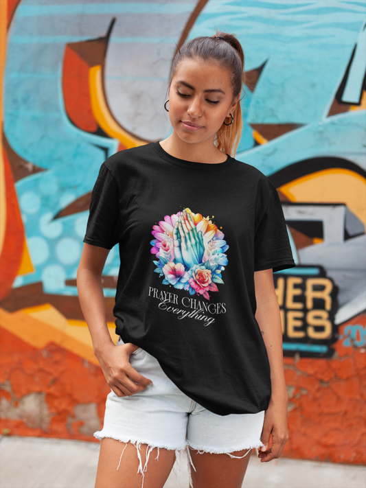 Prayer Changes Everything Shirt – Christian Faith Graphic Tee