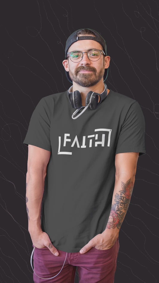 FAITH Minimalist Christian Graphic T-Shirt | Modern Religious Streetwear Tee