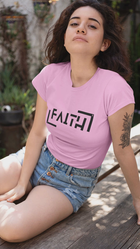 FAITH Minimalist Christian Graphic T-Shirt | Modern Religious Streetwear Tee