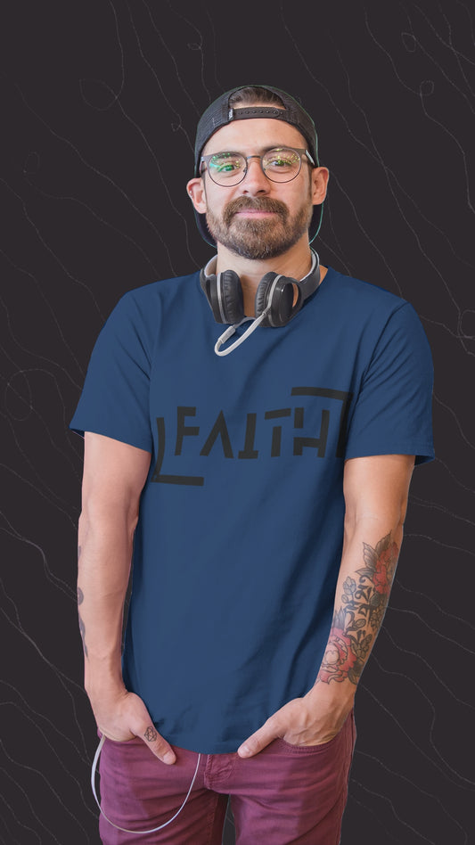 FAITH Minimalist Christian Graphic T-Shirt | Modern Religious Streetwear Tee