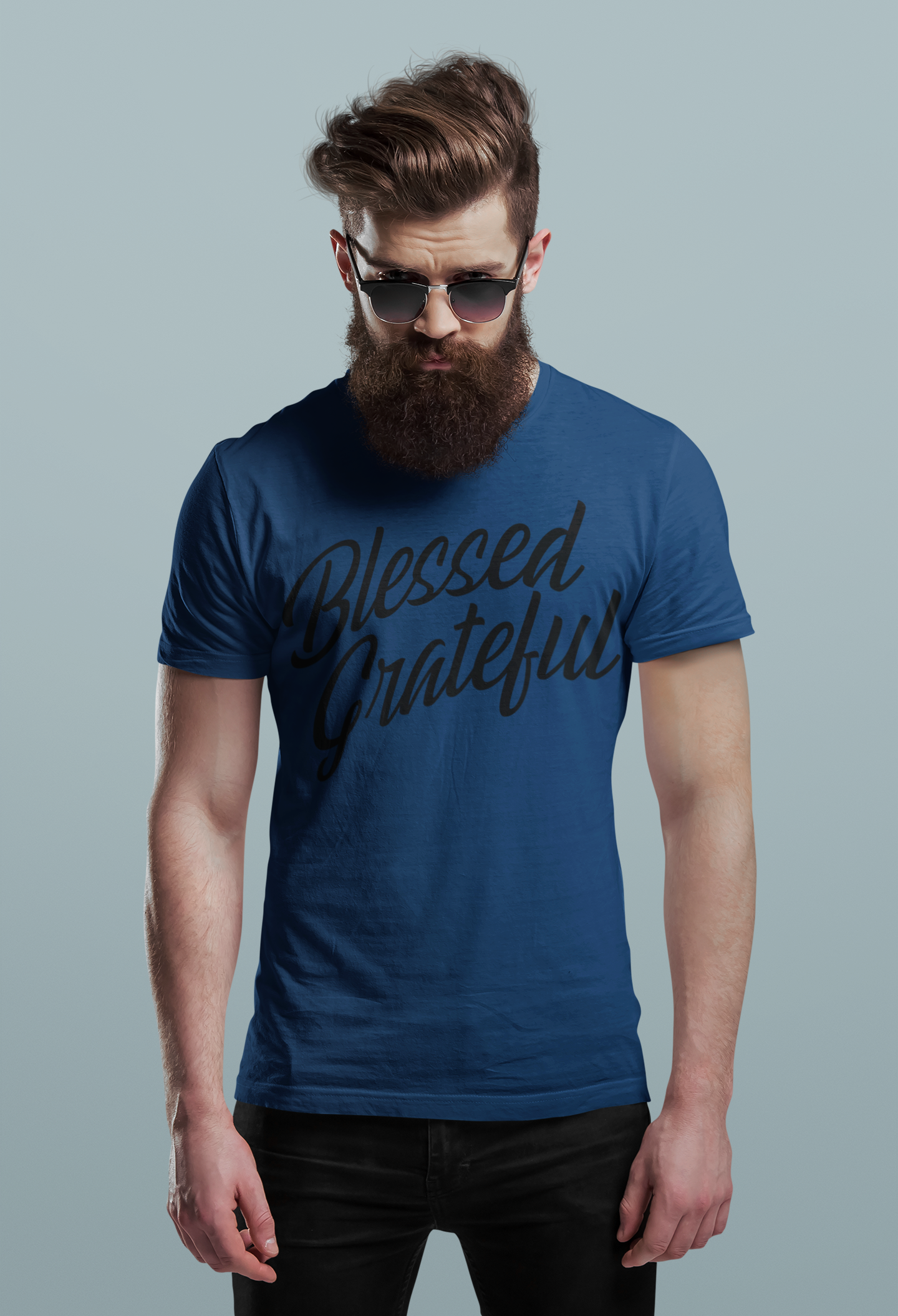 Blessed & Grateful Christian Shirt | Inspirational Faith Graphic Tee