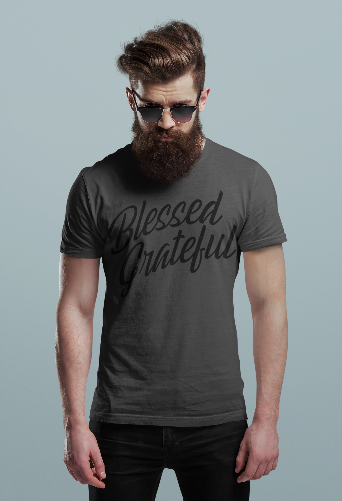 Blessed & Grateful Christian Shirt | Inspirational Faith Graphic Tee