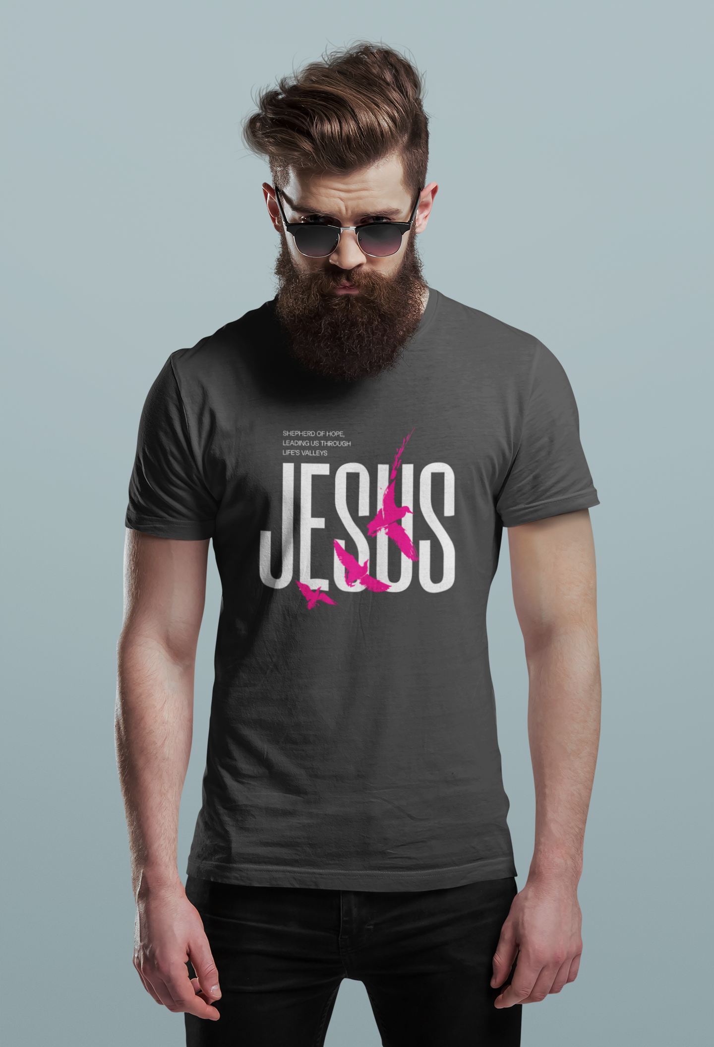 Jesus Graphic T-Shirt – Shepherd of Hope Christian Streetwear Tee