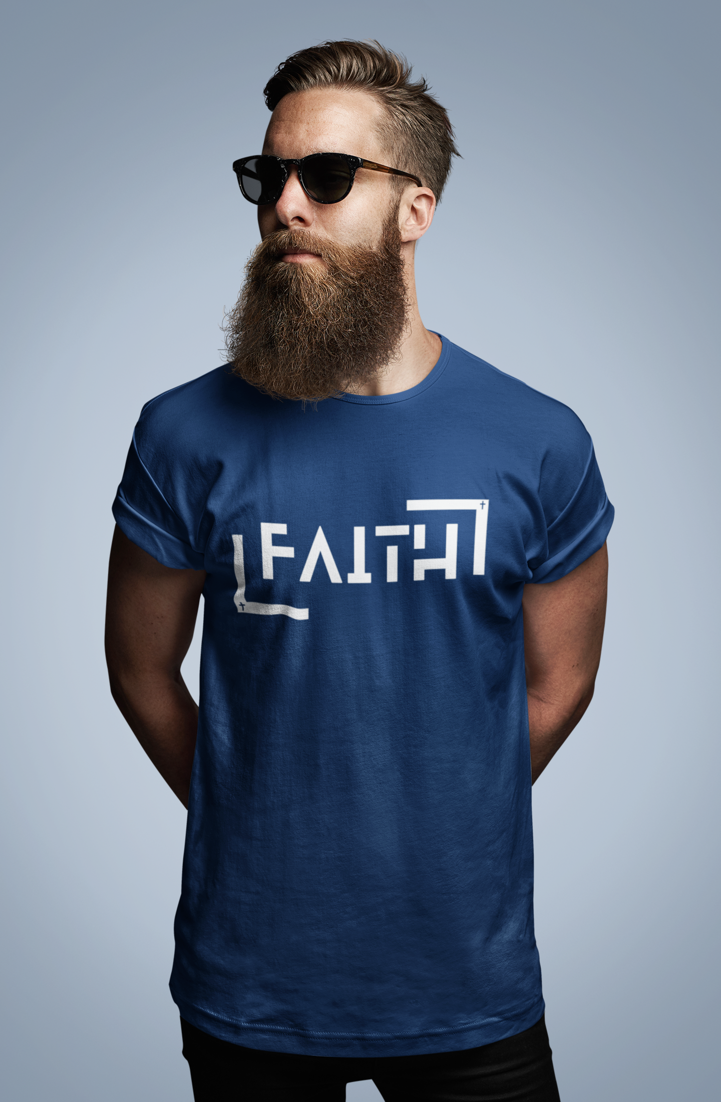 FAITH Minimalist Christian Graphic T-Shirt | Modern Religious Streetwear Tee