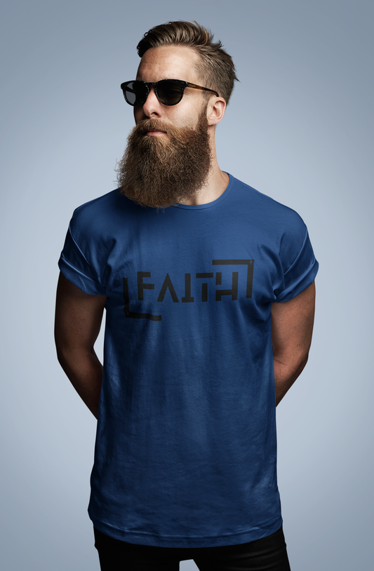 FAITH Minimalist Christian Graphic T-Shirt | Modern Religious Streetwear Tee