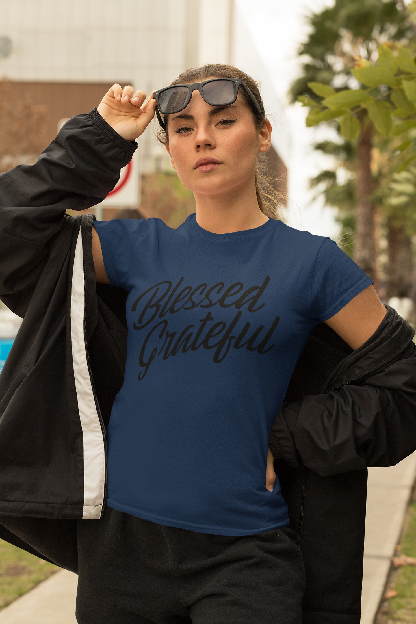Blessed & Grateful Christian Shirt | Inspirational Faith Graphic Tee