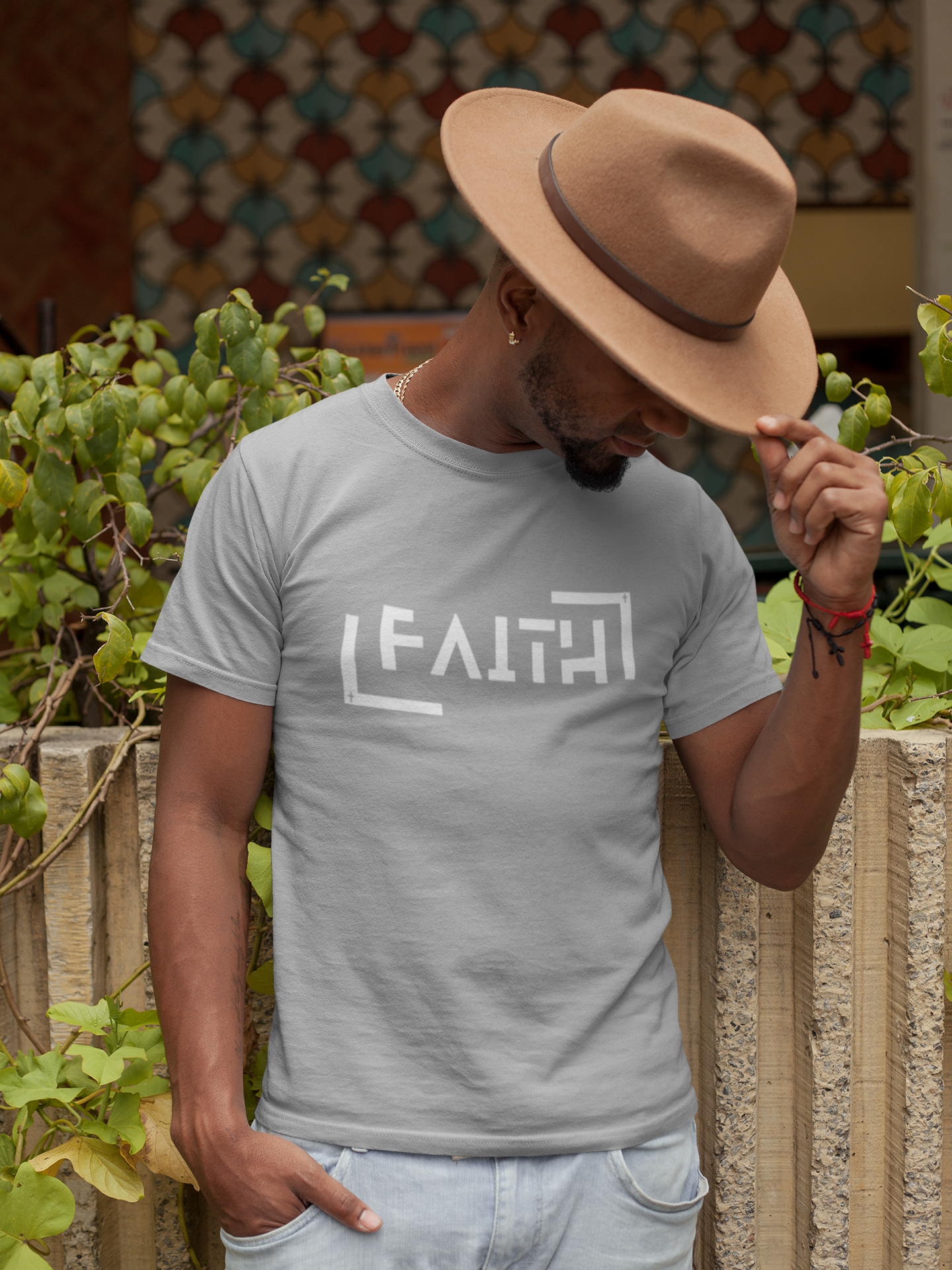 FAITH Minimalist Christian Graphic T-Shirt | Modern Religious Streetwear Tee