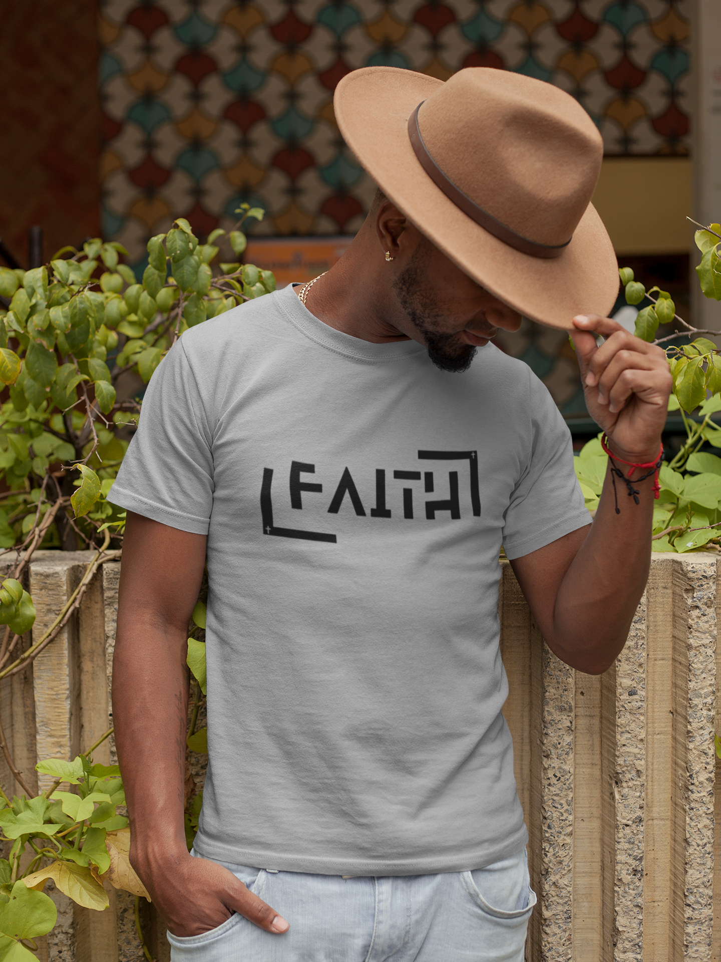 FAITH Minimalist Christian Graphic T-Shirt | Modern Religious Streetwear Tee