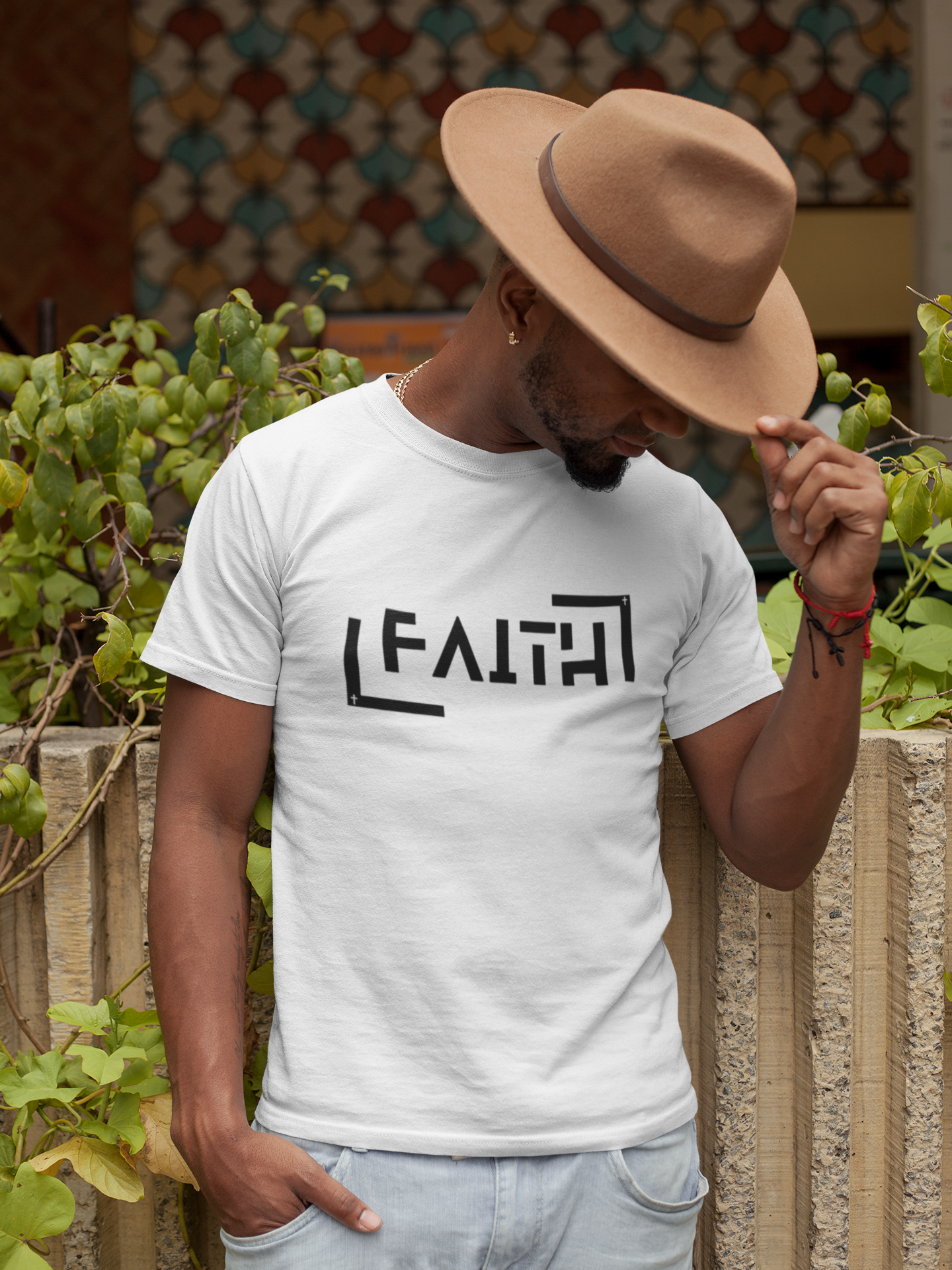 FAITH Minimalist Christian Graphic T-Shirt | Modern Religious Streetwear Tee