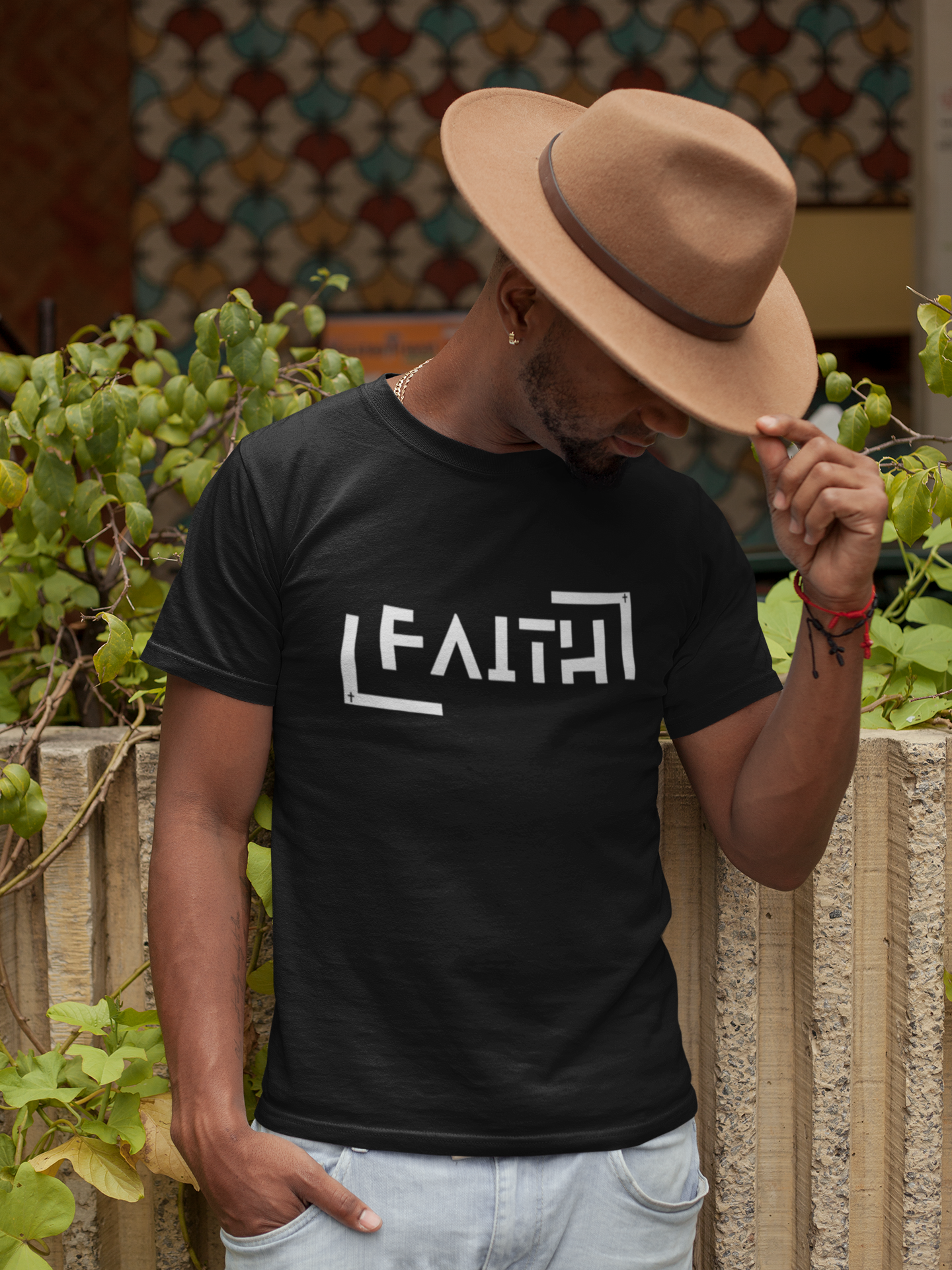 FAITH Minimalist Christian Graphic T-Shirt | Modern Religious Streetwear Tee